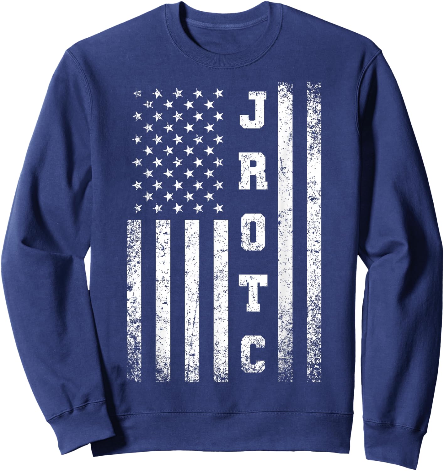 JROTC United States Junior ROTC American Flag Cool Sweatshirt - Sweatshirt | Navy