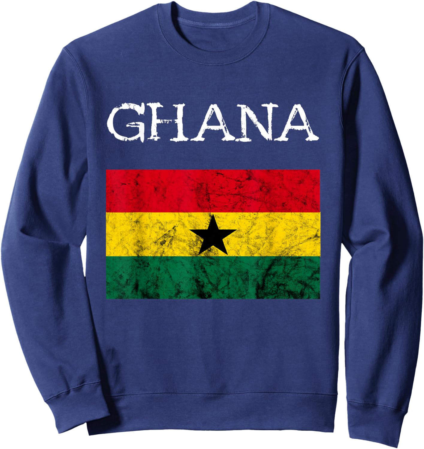 Ghana Flag Ghanaian Flag African Ghanaian Roots Sweatshirt - Sweatshirt | Navy