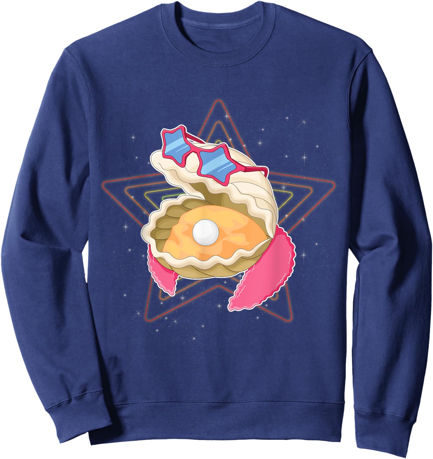 Clam Digger Pun Clamdigger Fresh Clams Clamorous Glamorous Sweatshirt - Sweatshirt | Navy