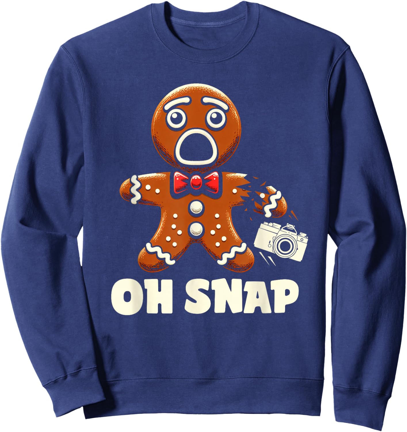 Photographer christmas photography camera Sweatshirt - Sweatshirt | Navy