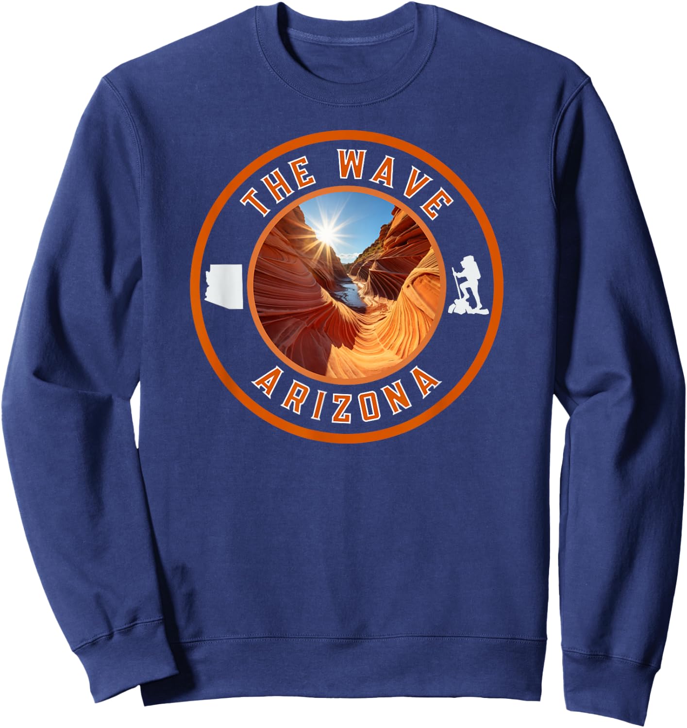 The Wave Sandstone Hike Arizona Sweatshirt - Sweatshirt | Navy