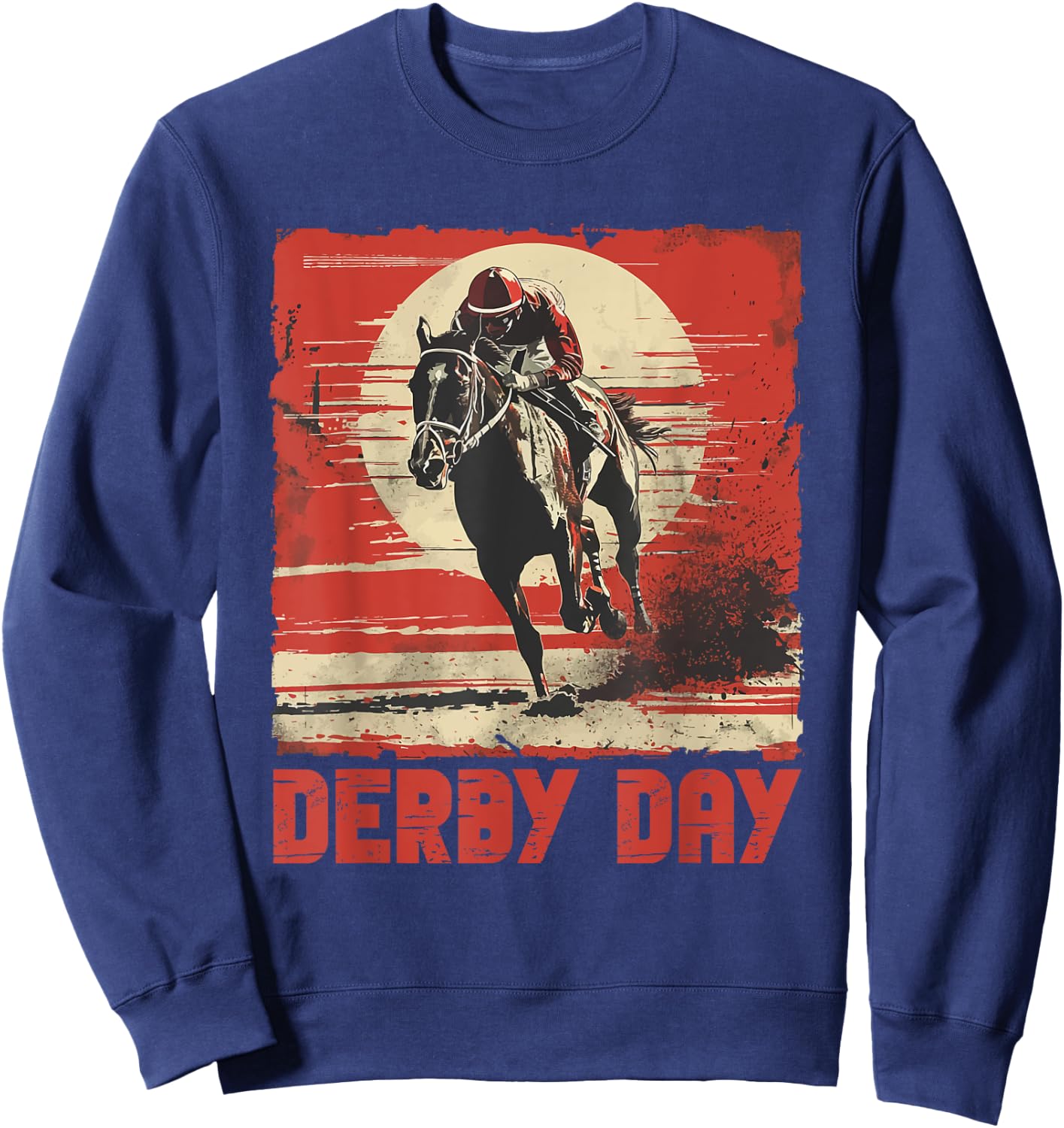 Elegant derby racing day KY Horse Racing Spectacle Sweatshirt - Sweatshirt | Navy