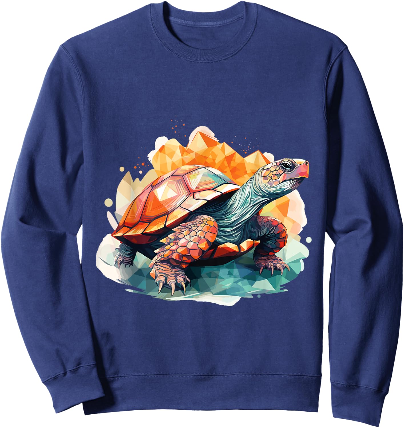 Sea Turtle in the Ocean, Turtles Lover Sweatshirt - Sweatshirt | Navy