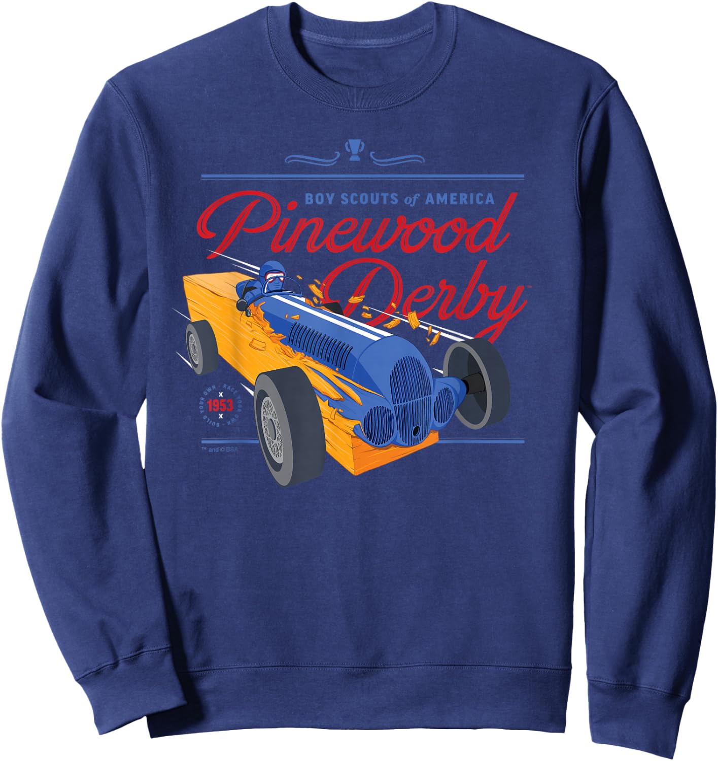 Pinewood Derby (Block Car) Sweatshirt - Sweatshirt | Navy
