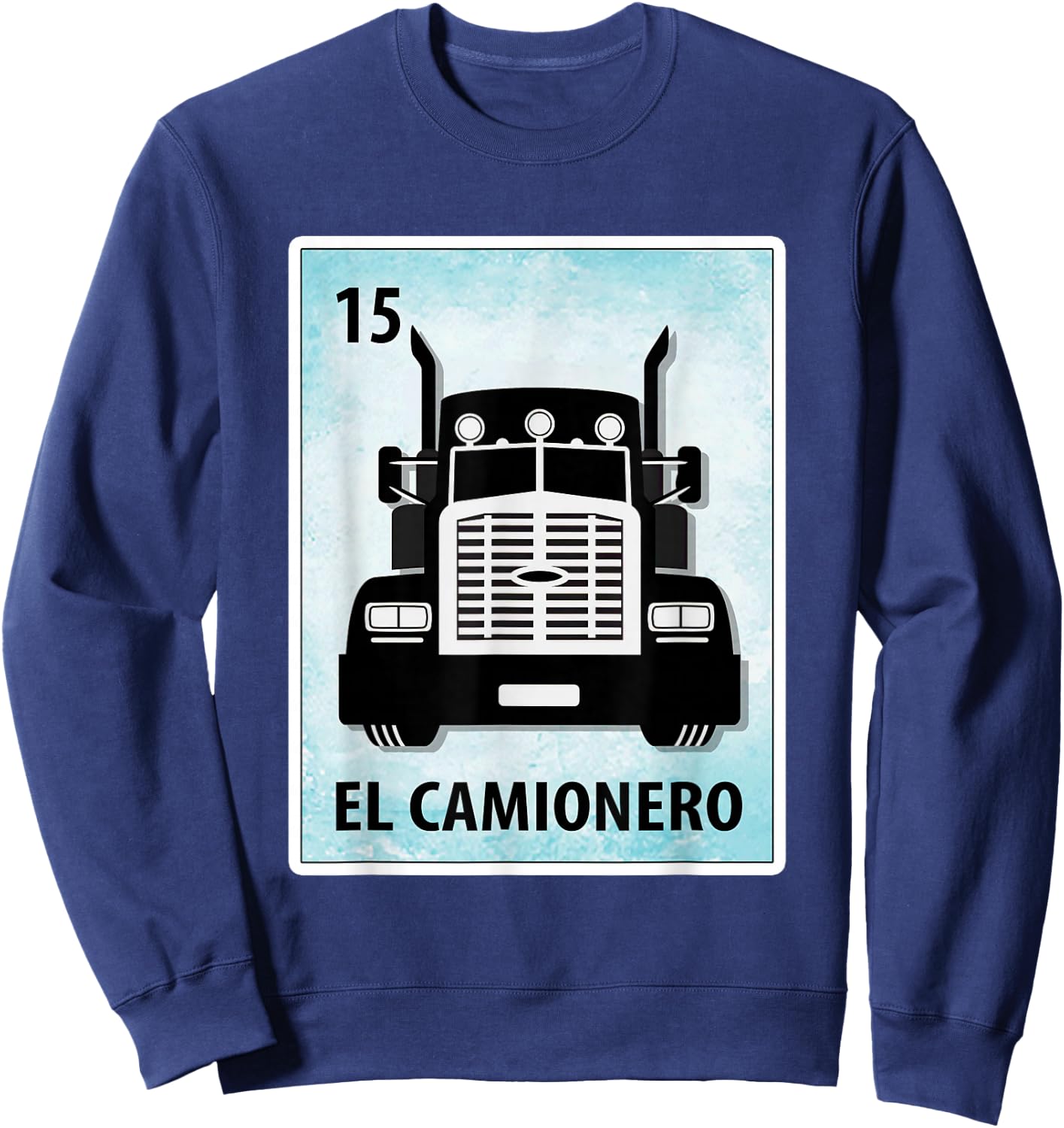 El Camionero Mexican Trucker Cards Sweatshirt - Sweatshirt | Navy