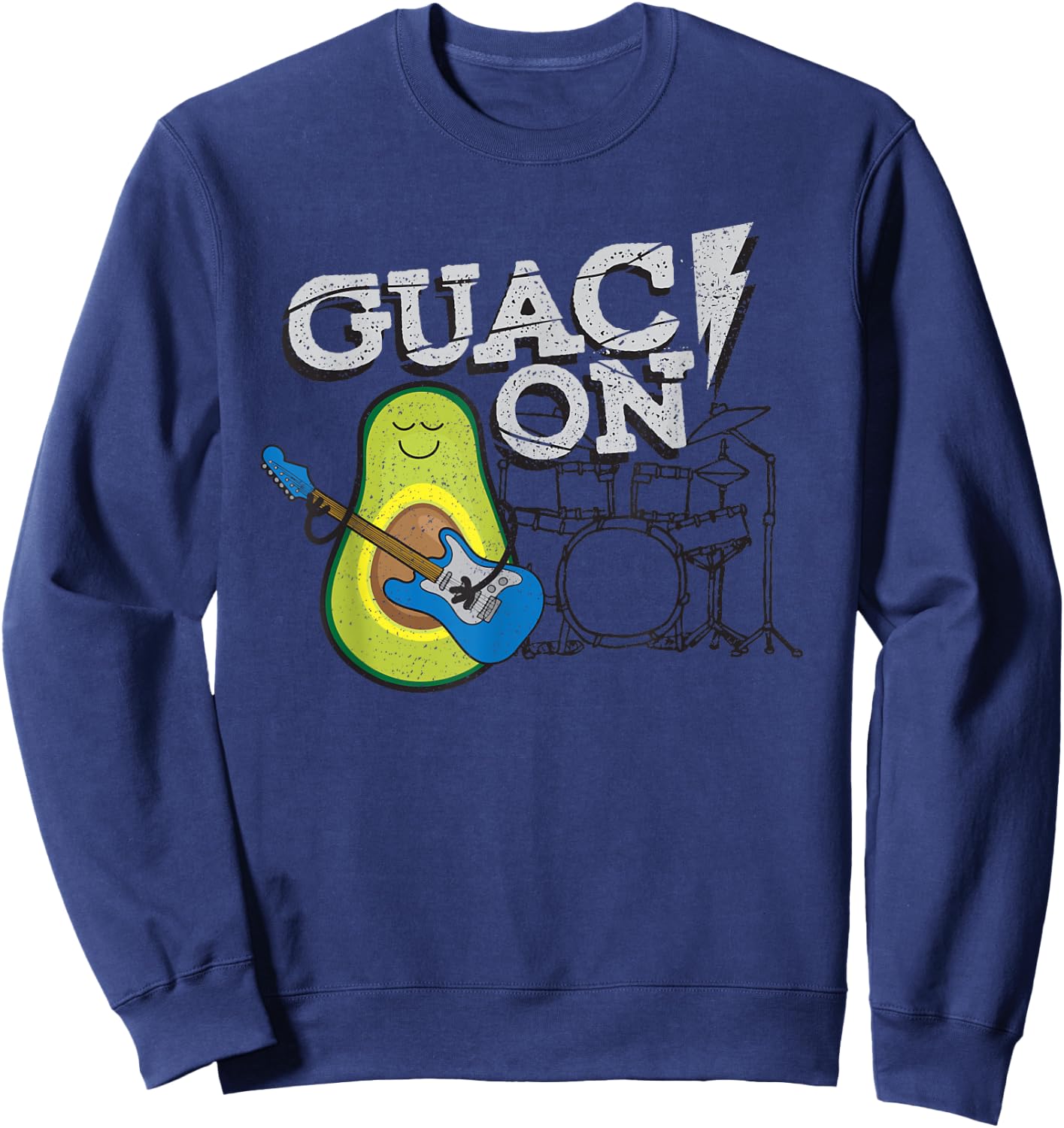 Funny Guac On! Guacamole T for music and Sweatshirt - Sweatshirt | Navy