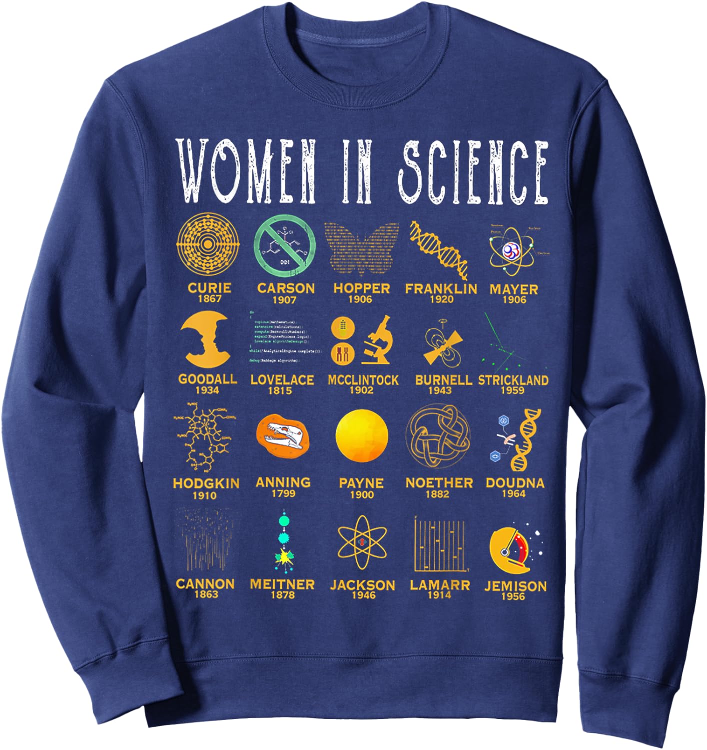 Women In Science Sweatshirt - Sweatshirt | Navy
