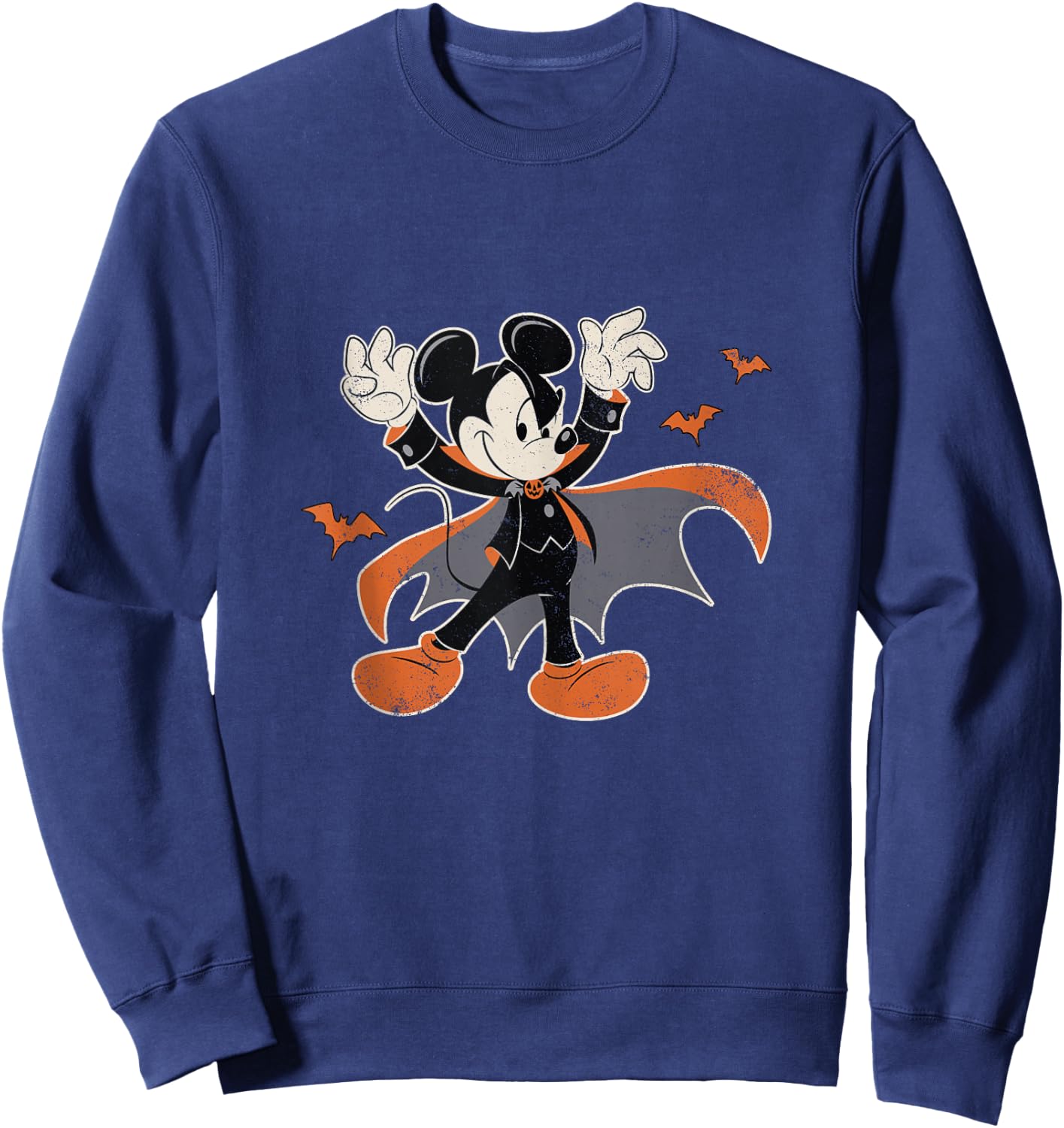 Disney Mickey Mouse Spooky Dracula Costume Halloween Sweatshirt - Sweatshirt | Navy