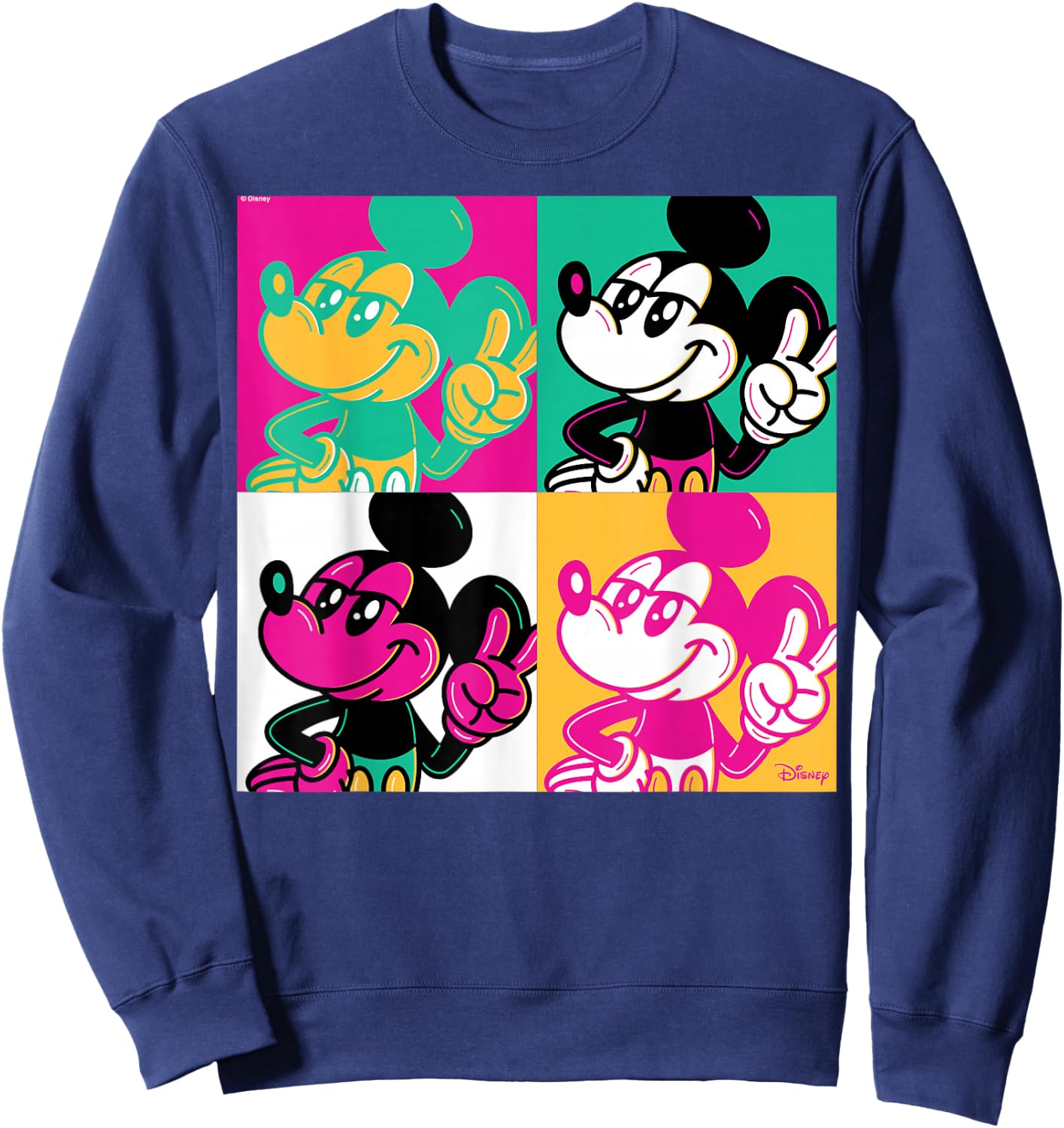 Mickey Mouse - Warhol Pop Art Sweatshirt - Sweatshirt | Navy