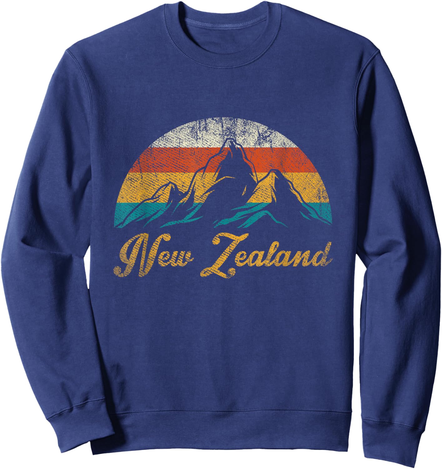 Maori Gifts Wellington New Zealand Retro New Zealand Sweatshirt - Sweatshirt | Navy