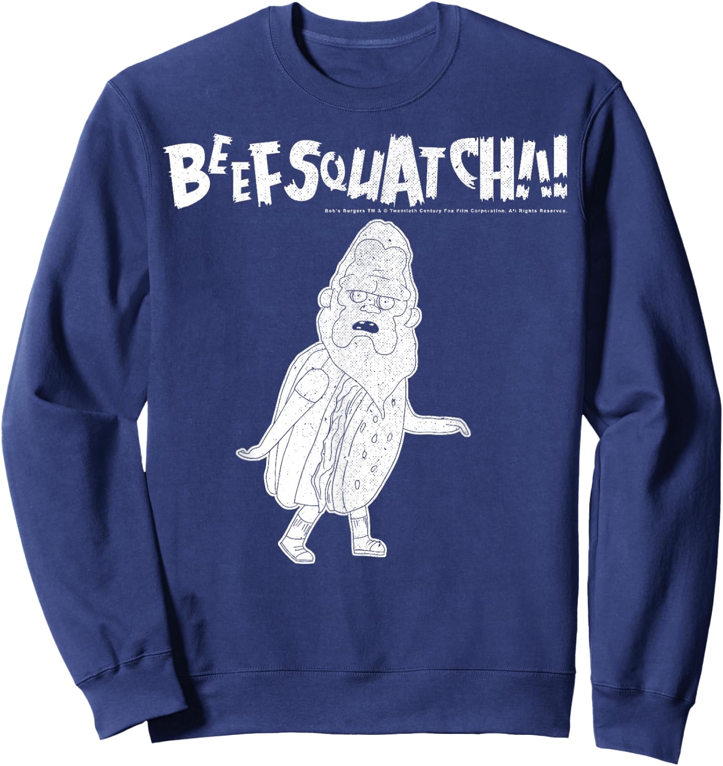 Bob's Burgers Beefsquatch Portrait Sweatshirt - Sweatshirt | Navy