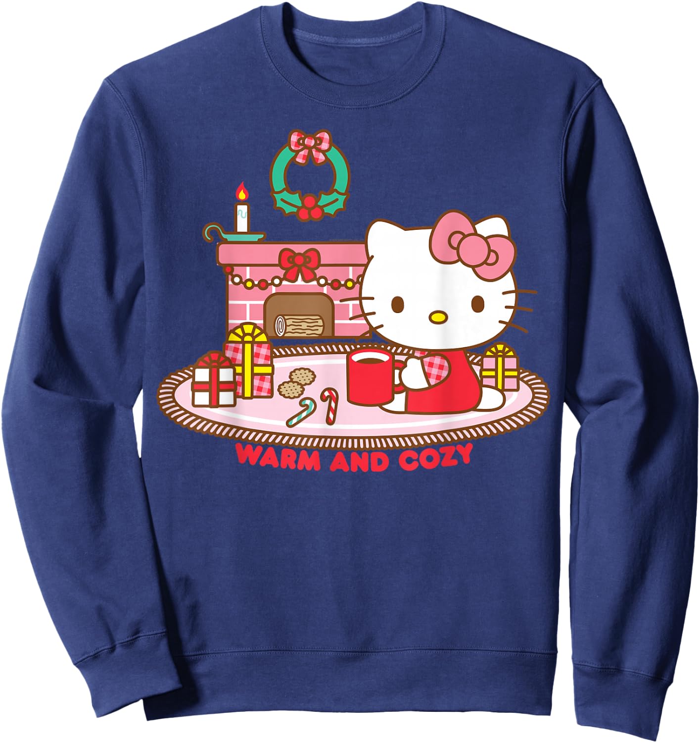 Hello Kitty Warm and Cozy Christmas Sweatshirt - Sweatshirt | Navy