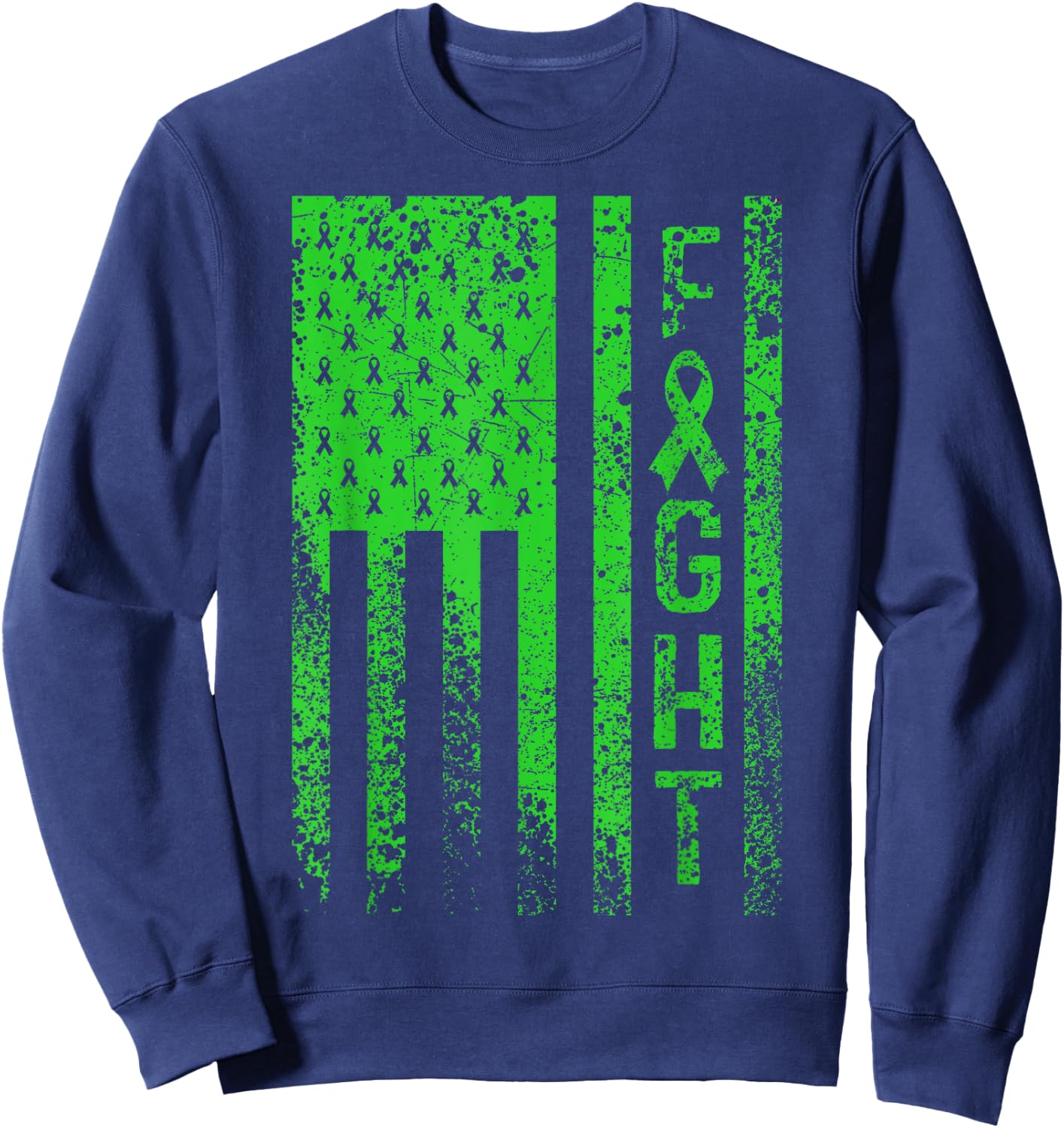 Fight Liver Disease Awareness Sweatshirt - Sweatshirt | Navy