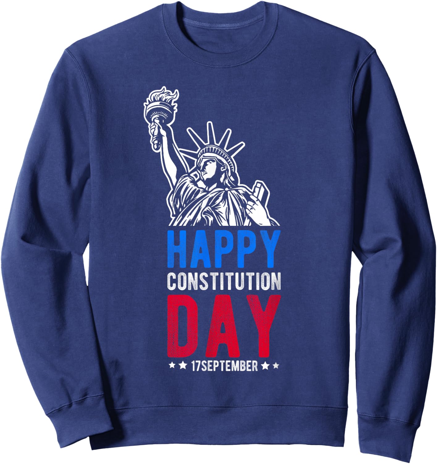 HAPPY Constitution Day 17SEPTEMBER Constitution Day US Flag Sweatshirt - Sweatshirt | Navy