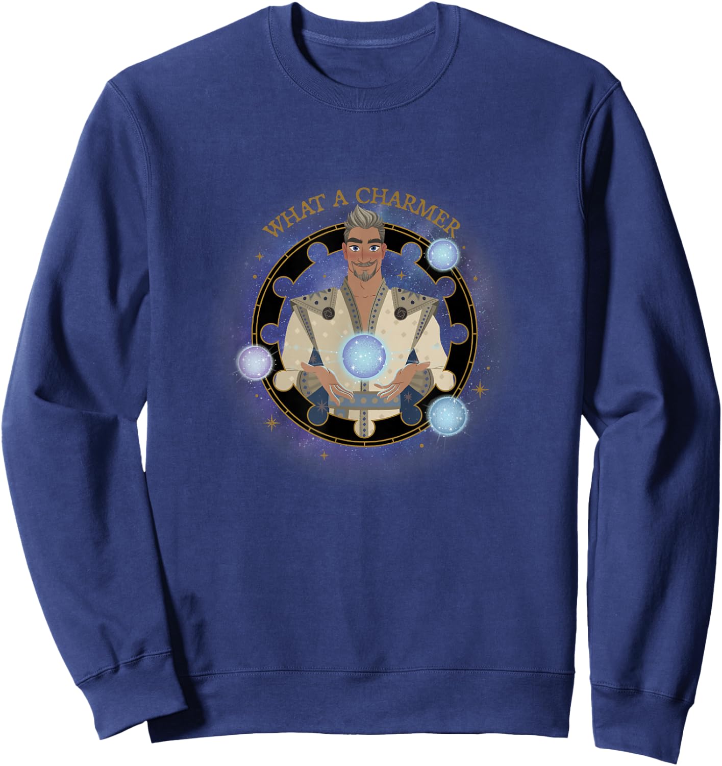 Disney Wish King Magnifico What A Charmer Celestial Portrait Sweatshirt - Sweatshirt | Navy