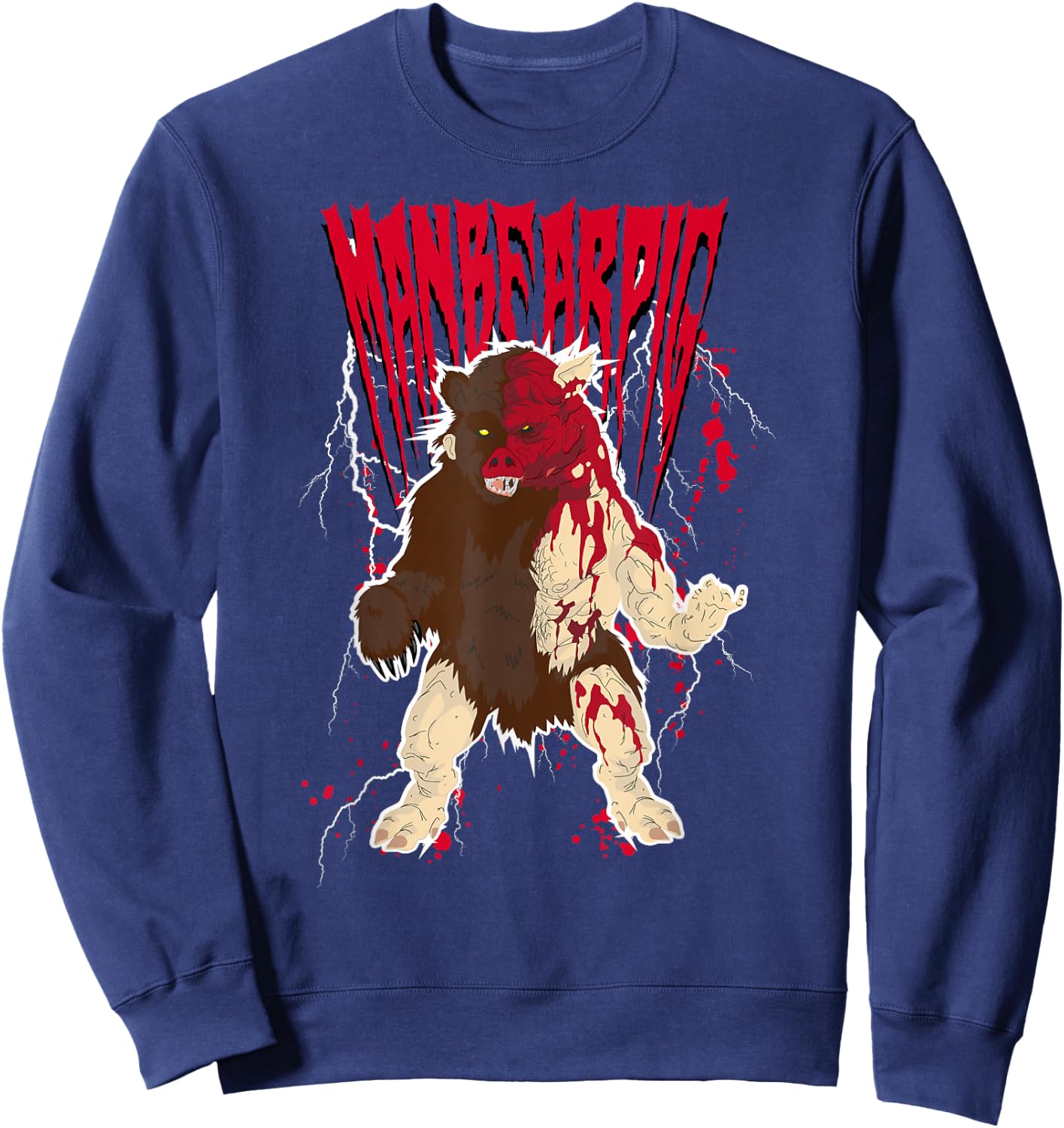 South Park Manbearpig Sweatshirt - Sweatshirt | Navy