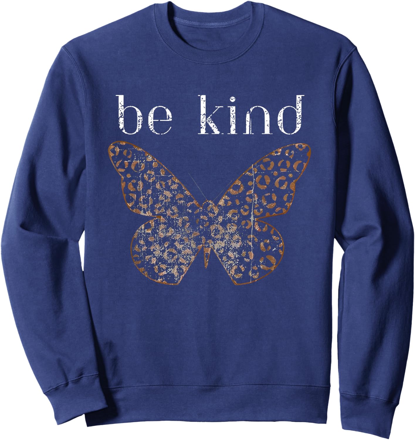 Be Kind Butterfly Sweatshirt - Sweatshirt | Navy