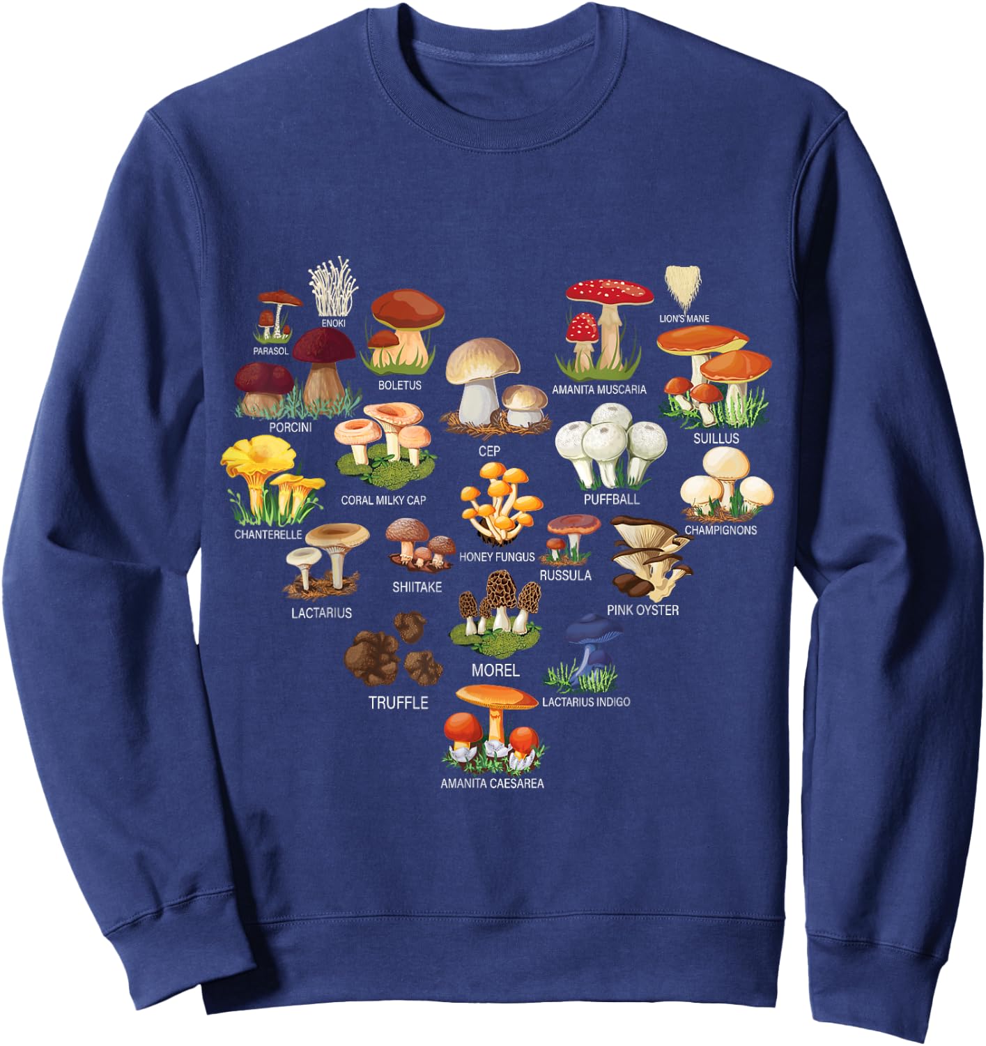 Mushroom Mycology Fungi Foraging Mushrooms Whisperer Fungus Sweatshirt - Sweatshirt | Navy