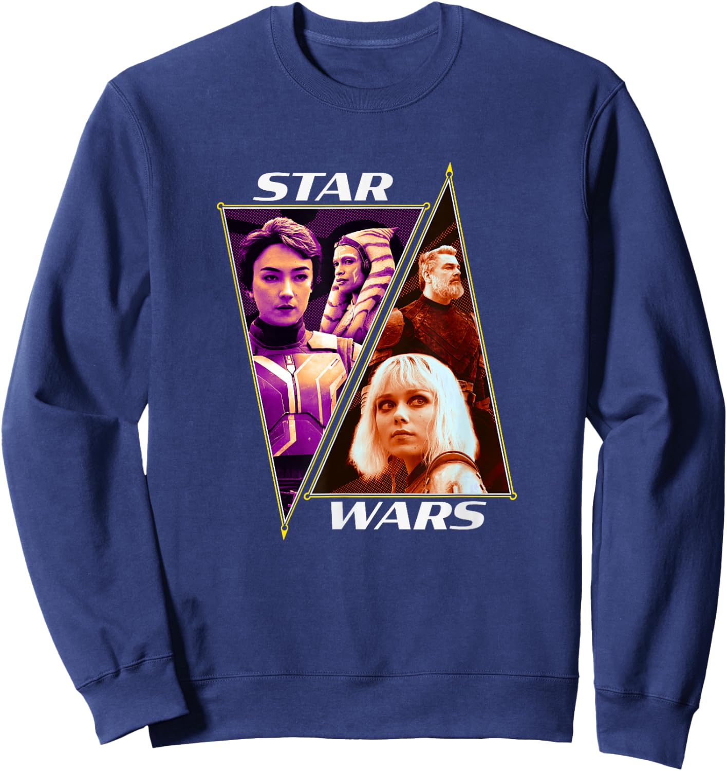 Star Wars: Ahsoka & Sabine VS Baylan & Shin Retro Sweatshirt - Sweatshirt | Navy
