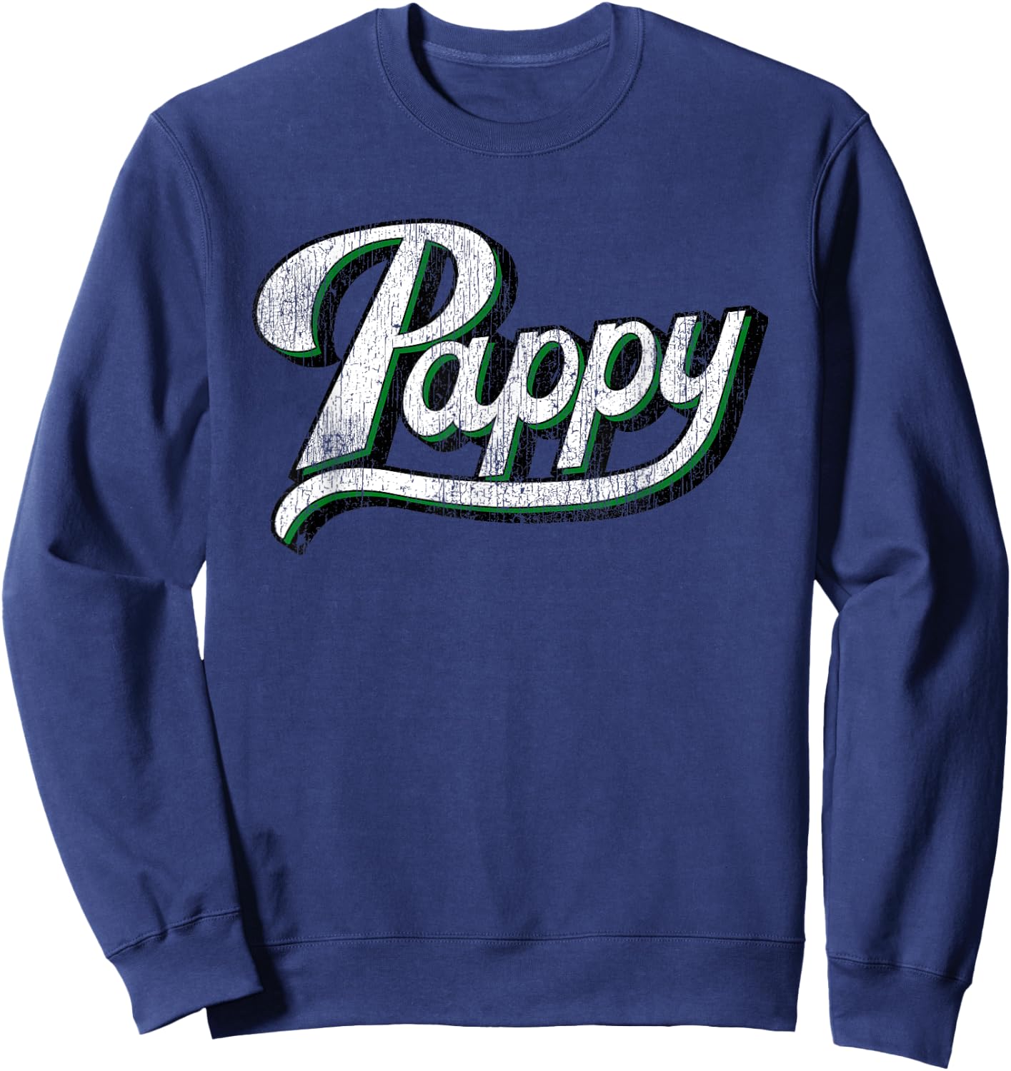 Vintage Pappy Father's Day for Grandpa from Grandkids Sweatshirt - Sweatshirt | Navy
