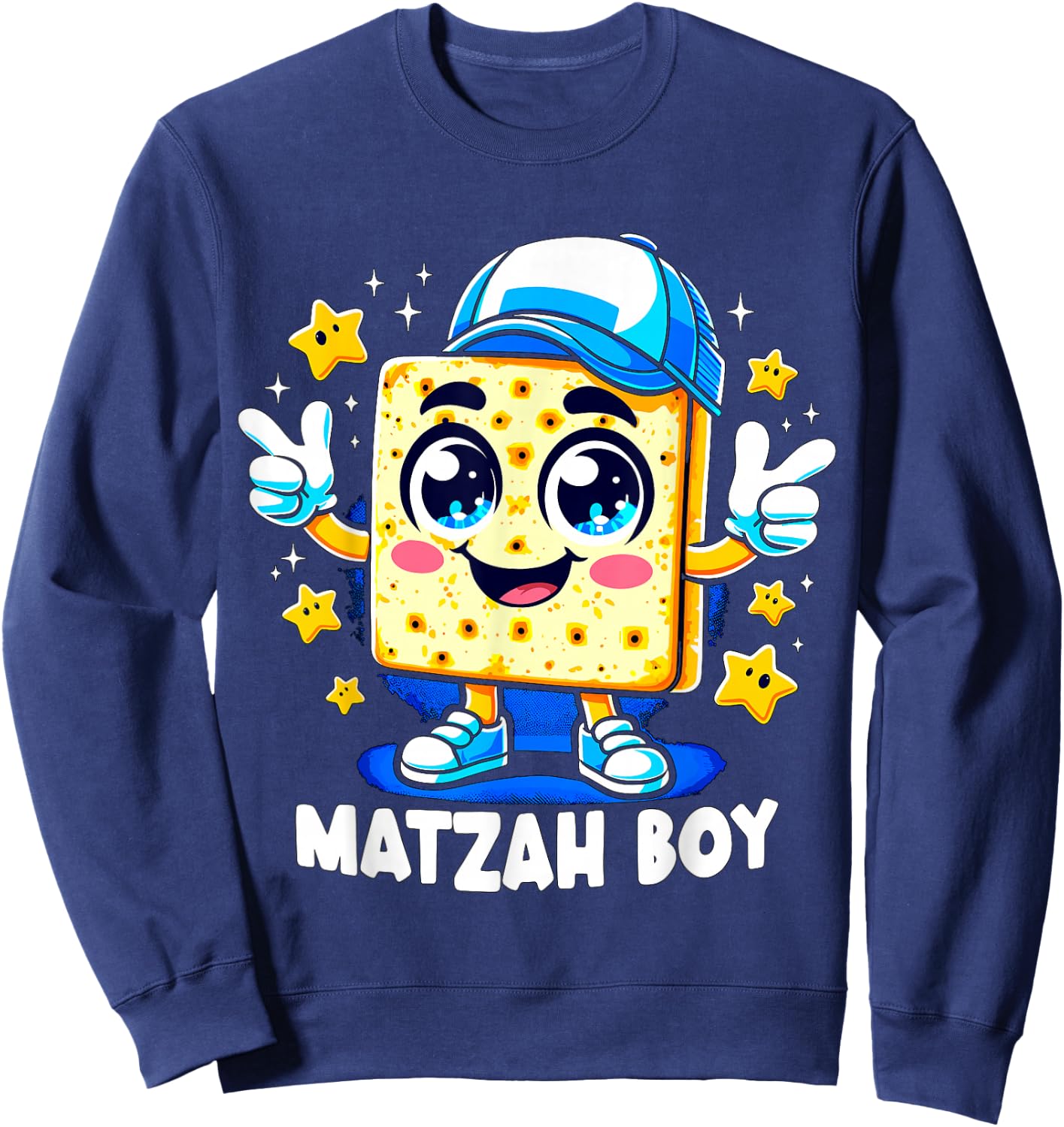 Matzah Boy Pessach Passover Jewish Egypt Boy Sweatshirt - Sweatshirt | Navy