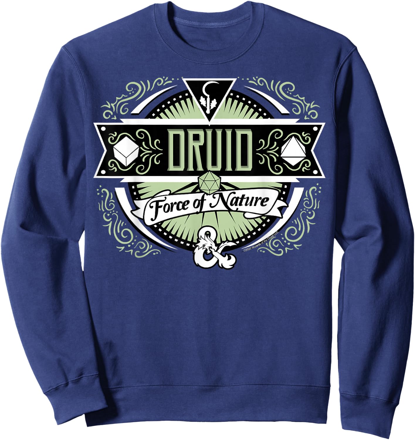 Dungeons & Dragons Druid Force Of Nature Sweatshirt - Sweatshirt | Navy