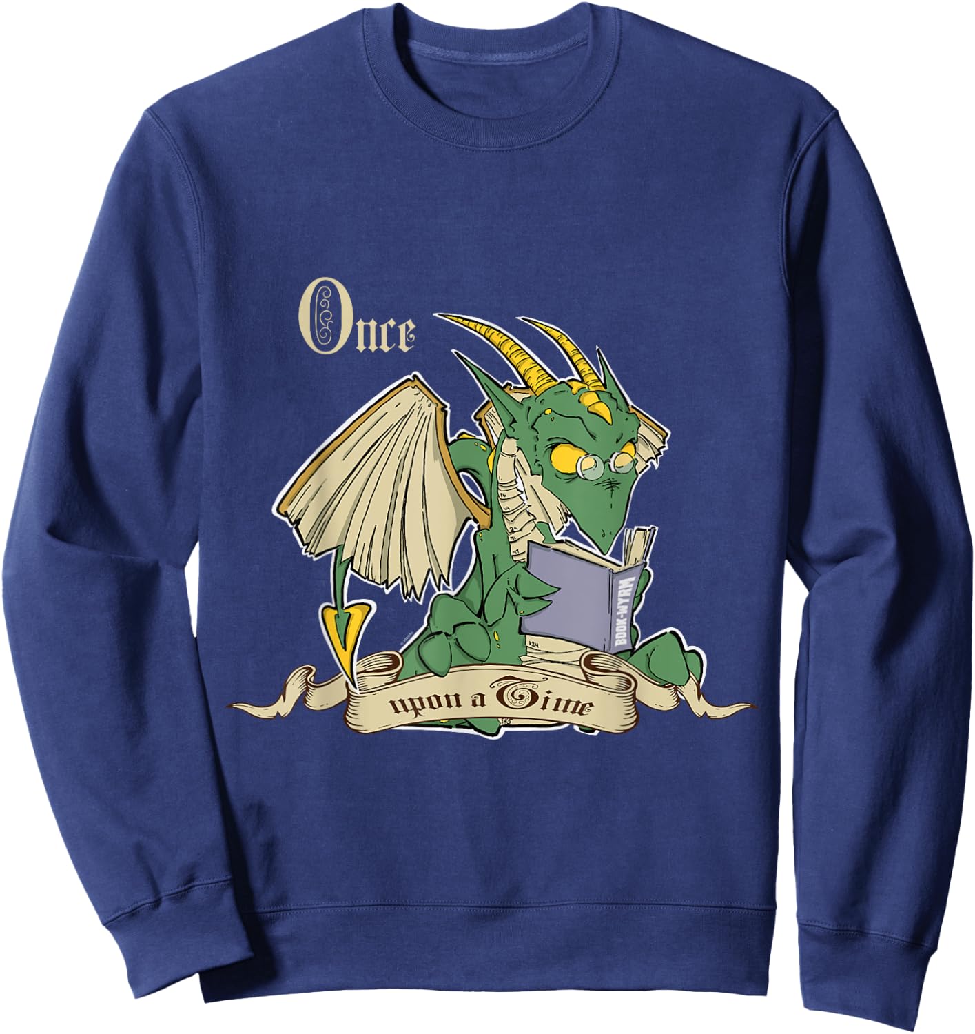 Book Wyrm Sweatshirt - Sweatshirt | Navy