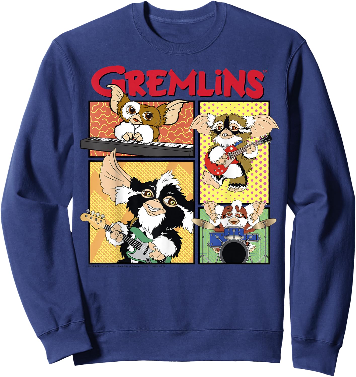Gremlins Band Comic Panels Sweatshirt - Sweatshirt | Navy
