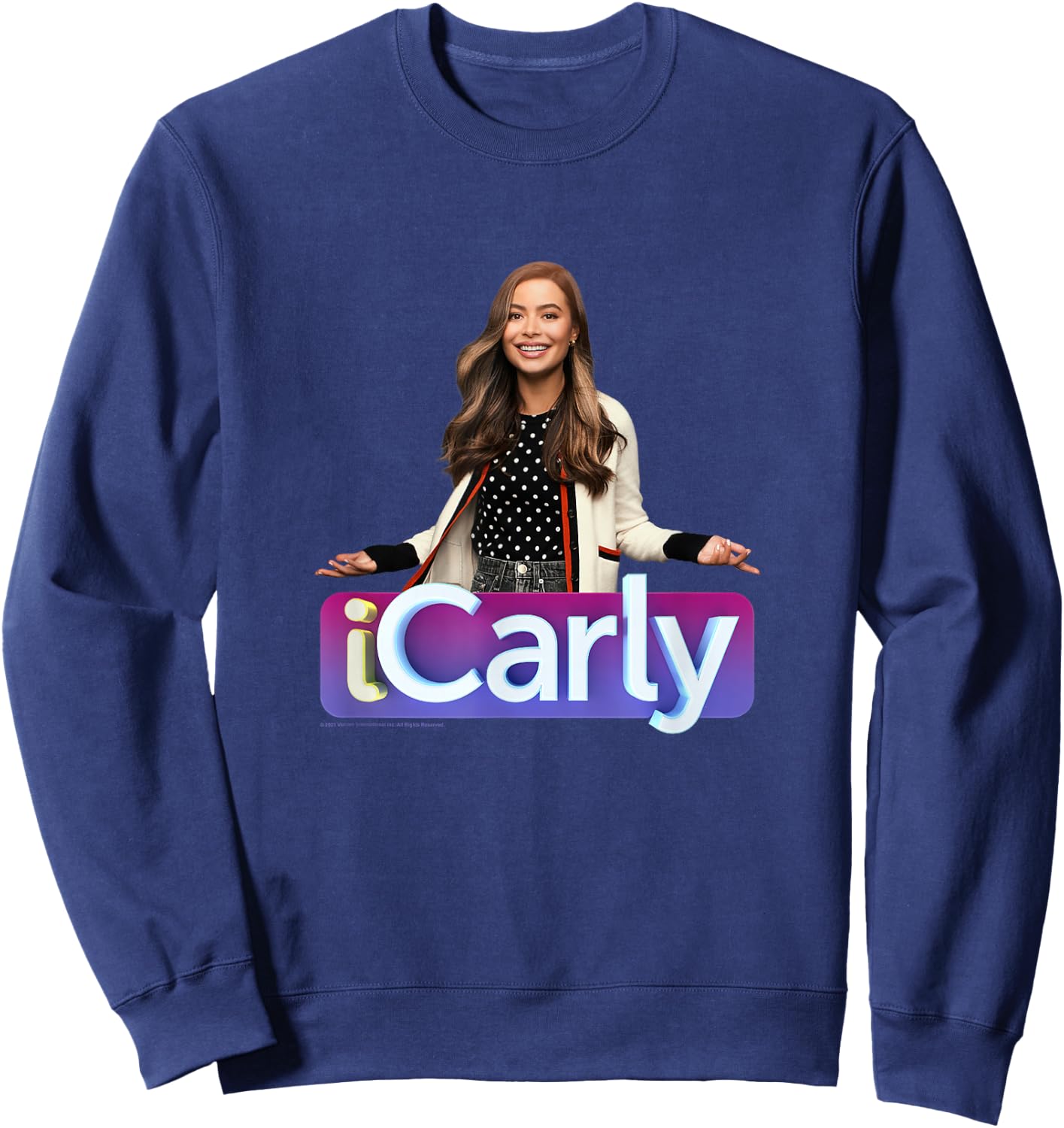 iCarly Title Logo And Photo Sweatshirt - Sweatshirt | Navy