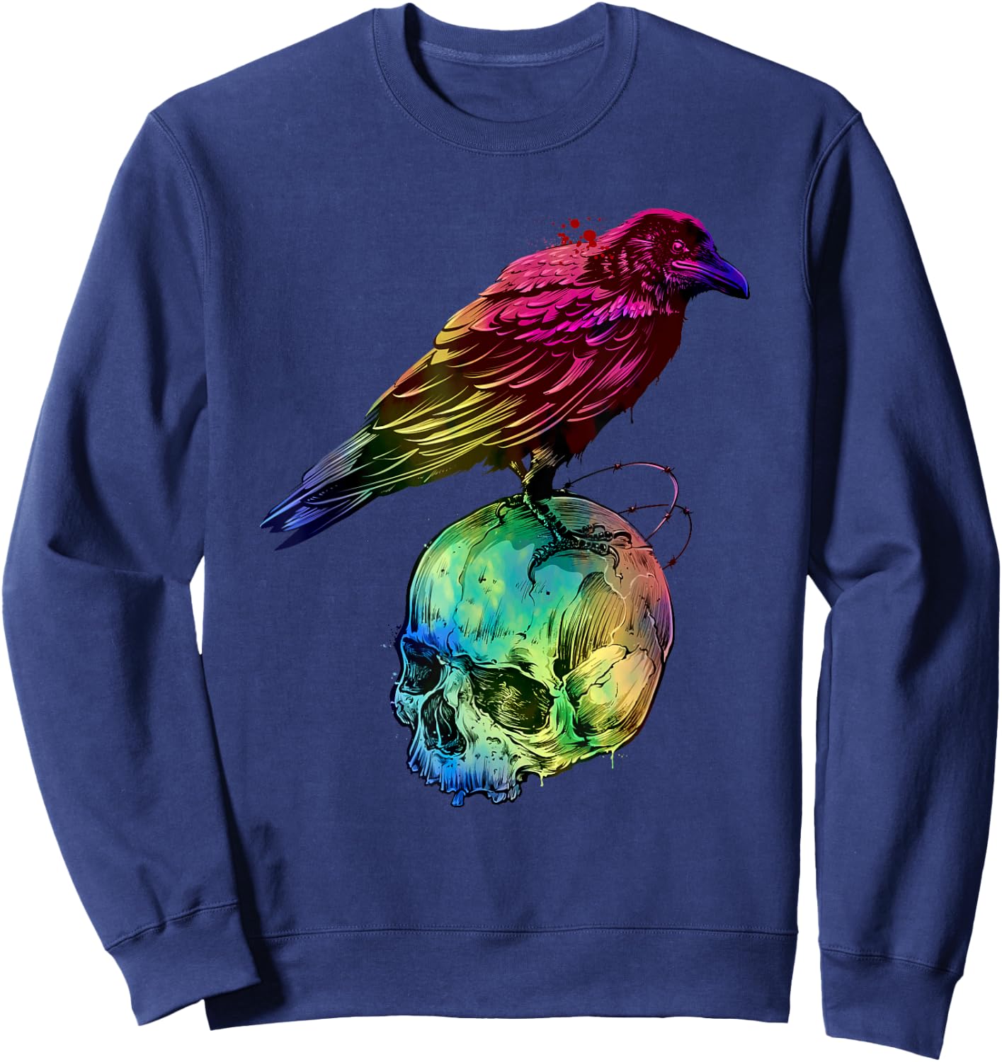 Skull Crow Sweatshirt - Sweatshirt | Navy