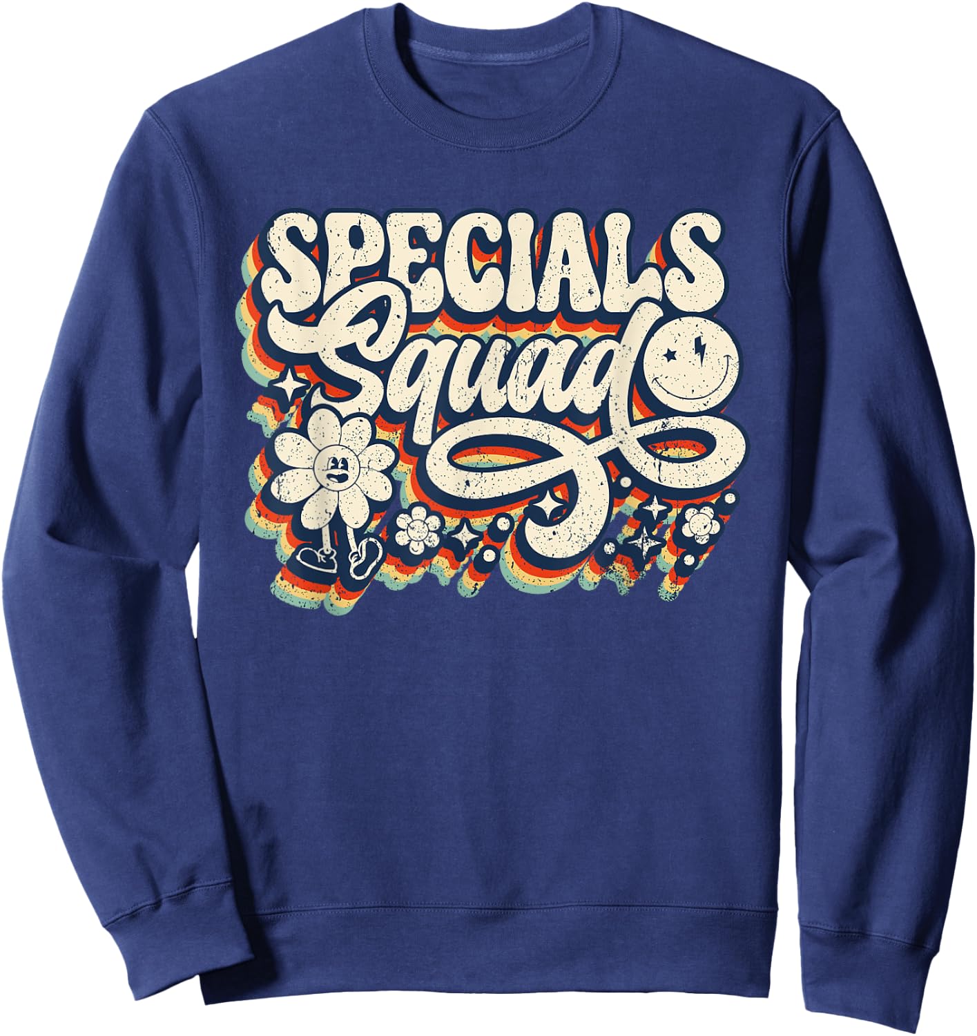 Vintage Specials Squad Art Music PE Tech Gym Teacher Team Sweatshirt - Sweatshirt | Navy