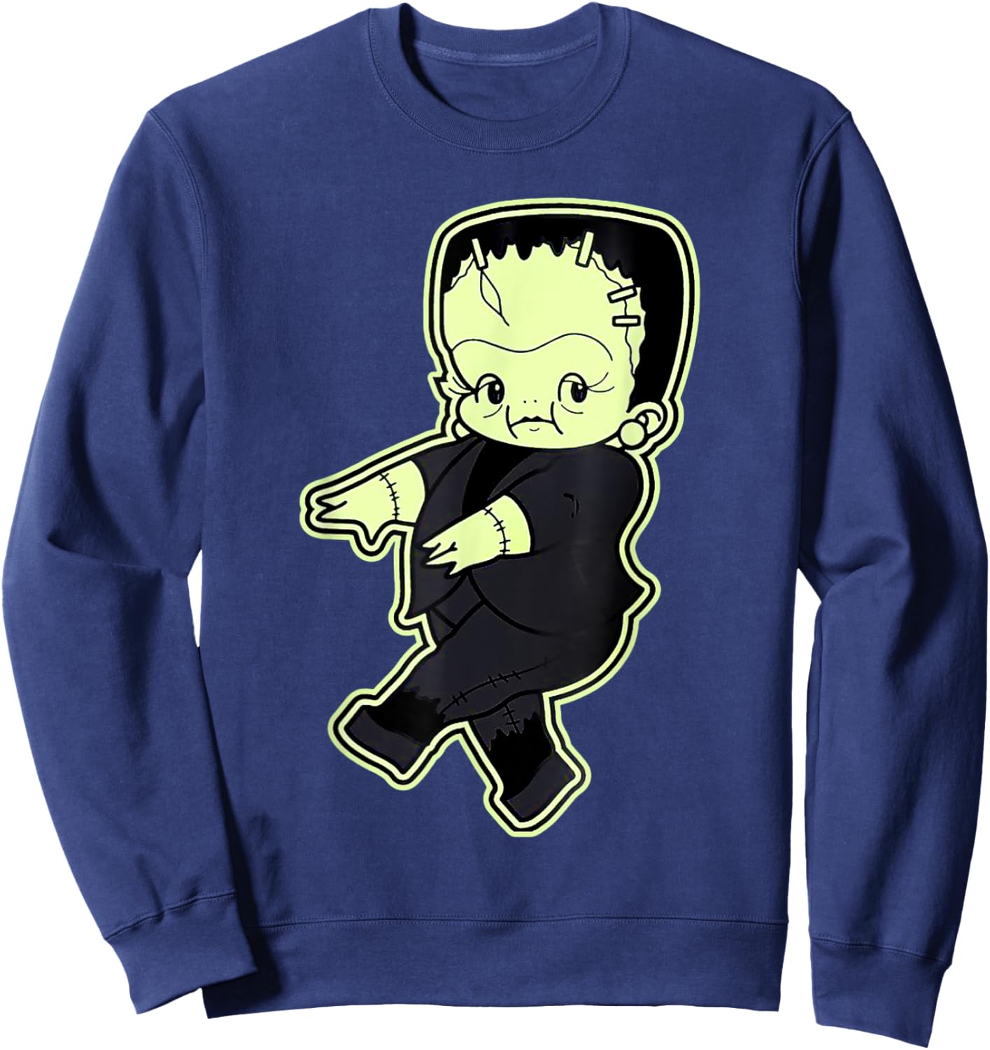Kewpie Baby Frankenstein Monster Sweatshirt - Sweatshirt | Navy
