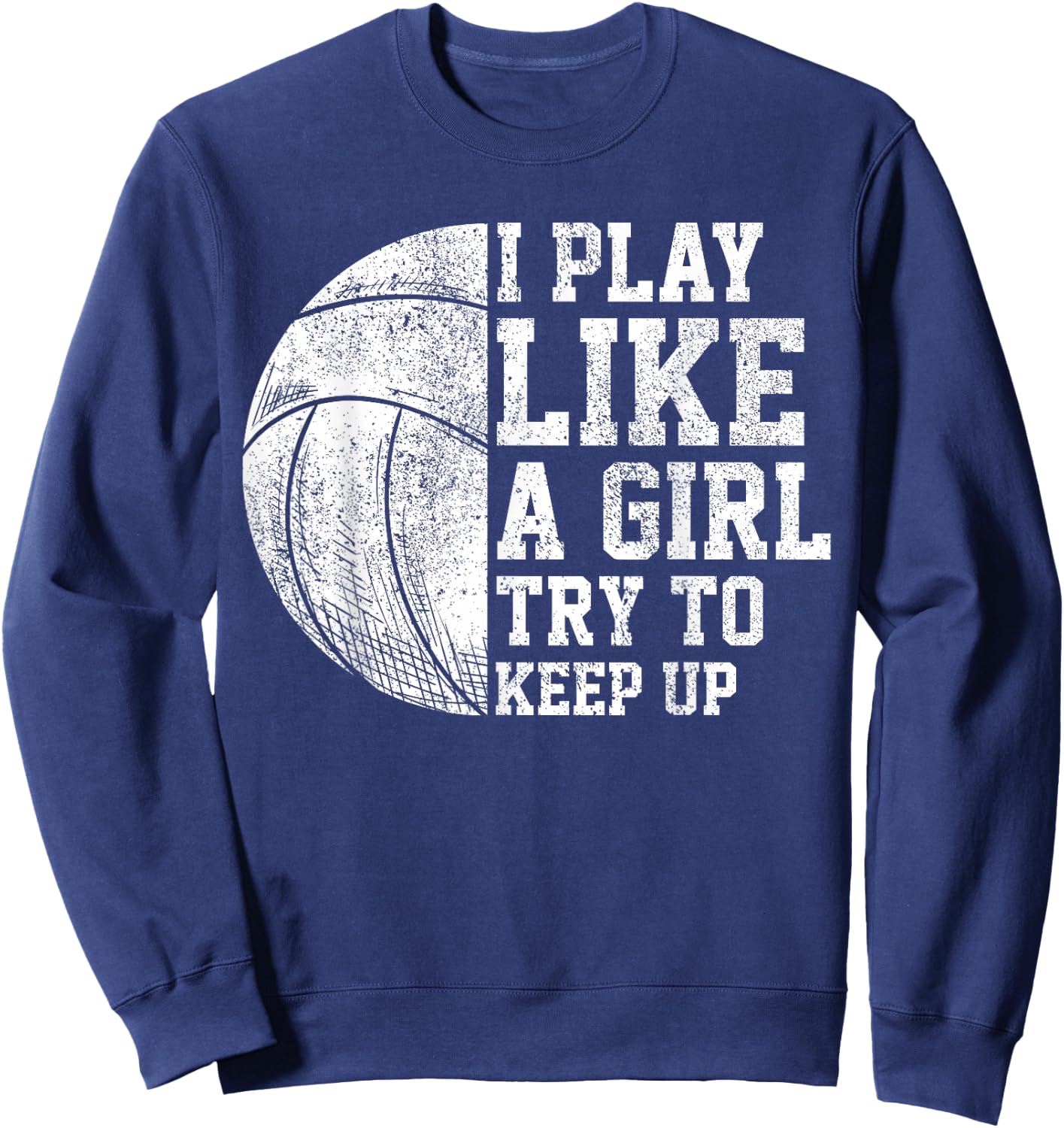 Girl Volleyball Player Women Volleyball Team Volleyball Sweatshirt - Sweatshirt | Navy