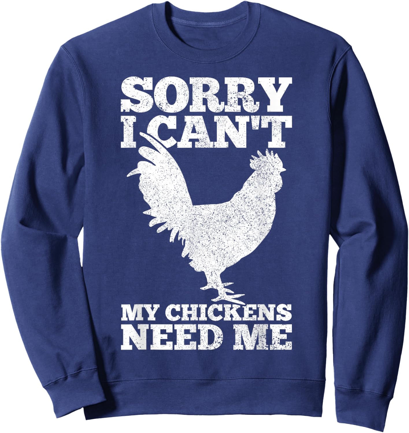 Chicken Mom Dad Funny Poultry Farmer Chicken Lover Gift Sweatshirt - Sweatshirt | Navy