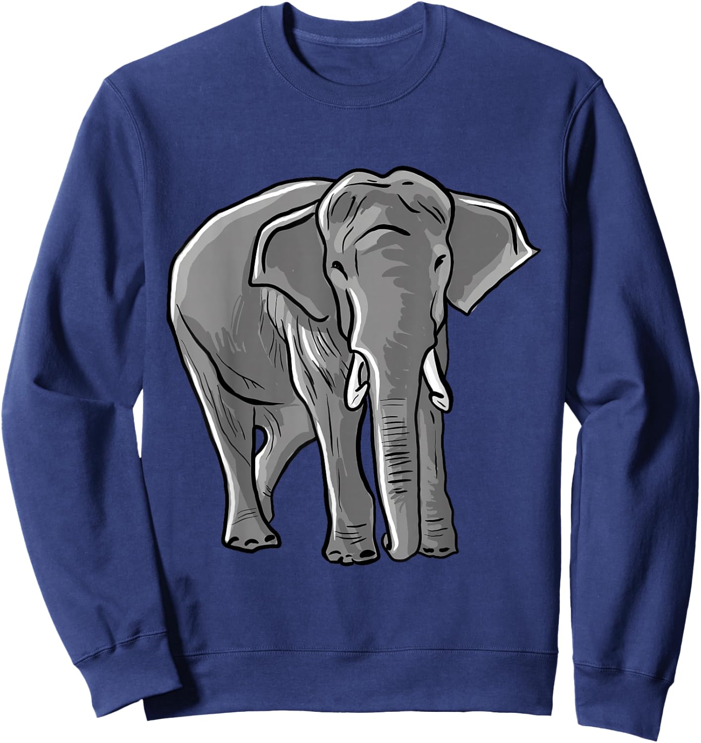 Elephant Love Illustration for Elephant Lovers Sweatshirt - Sweatshirt | Navy