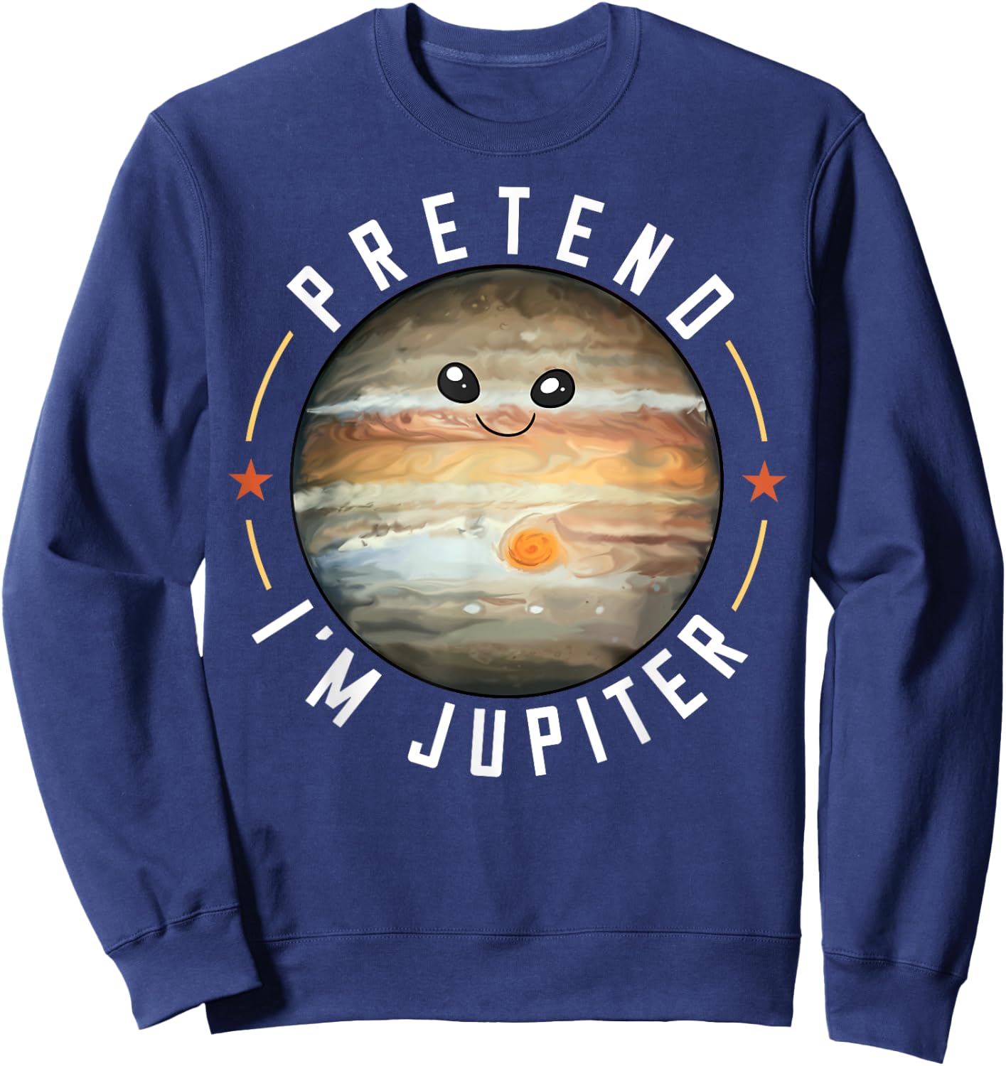Jupiter Planet Ring Solar System Sweatshirt - Sweatshirt | Navy
