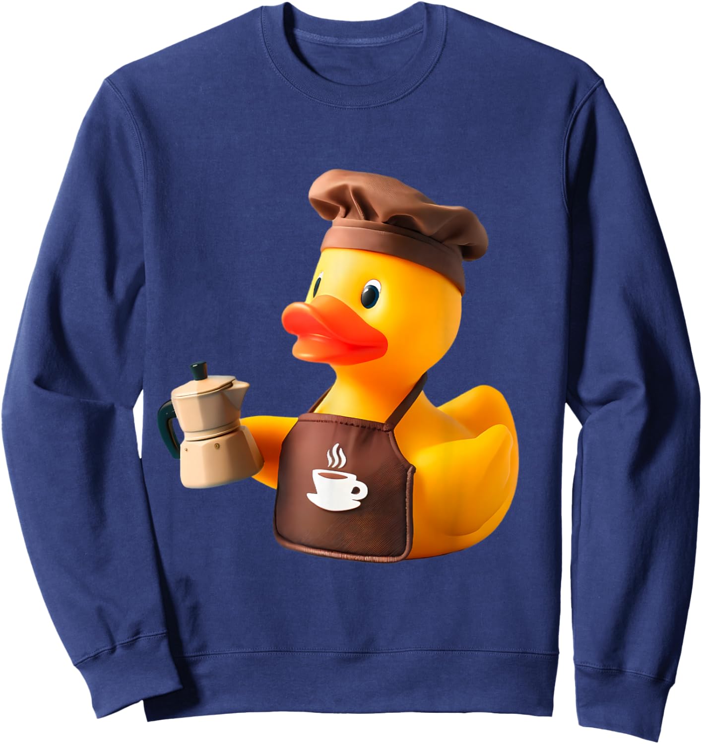 Rubber Duck Barista Sweatshirt - Sweatshirt | Navy