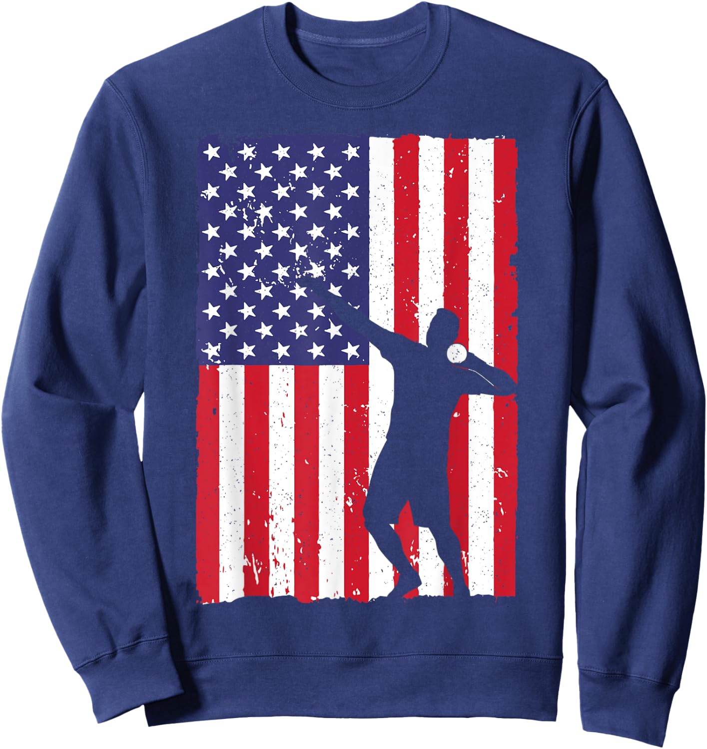 Cool Shot Put Design Women Track And Field Shot Put Sweatshirt - Sweatshirt | Navy