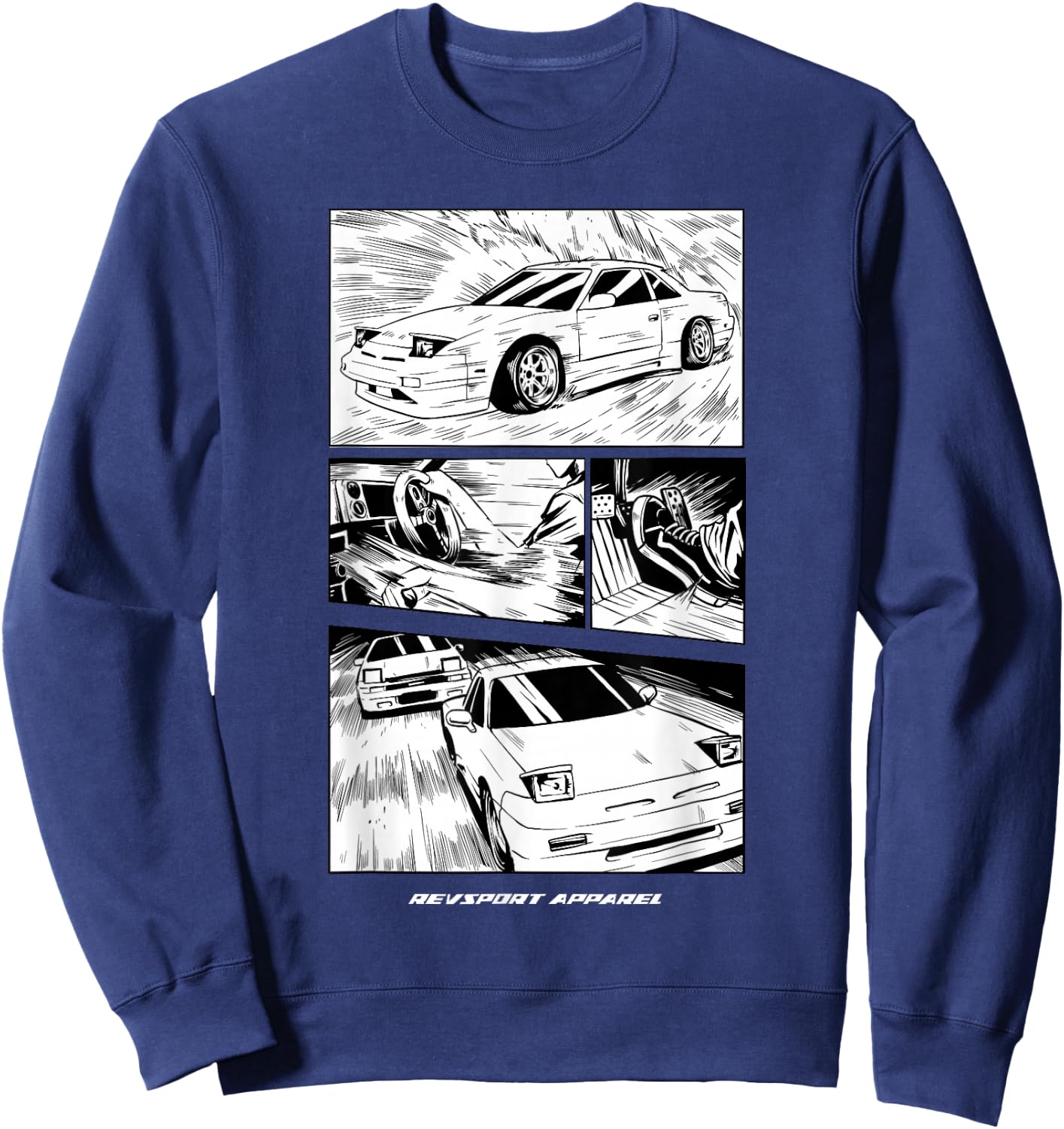 240sx Manga Sweatshirt - Sweatshirt | Navy