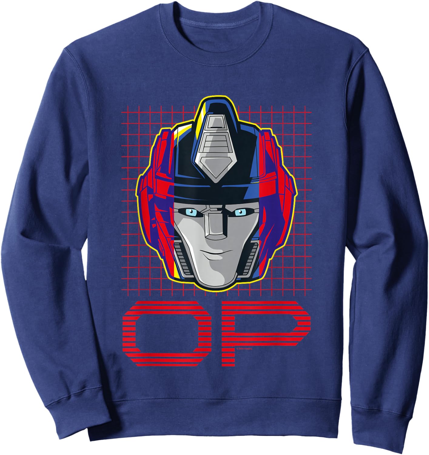 Transformers One Orion Pax Optimus Prime Face Poster Sweatshirt - Sweatshirt | Navy