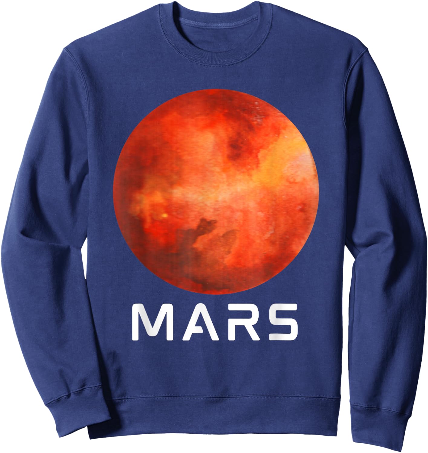 Solar System Planet Mars Outer Space Sweatshirt - Sweatshirt | Navy