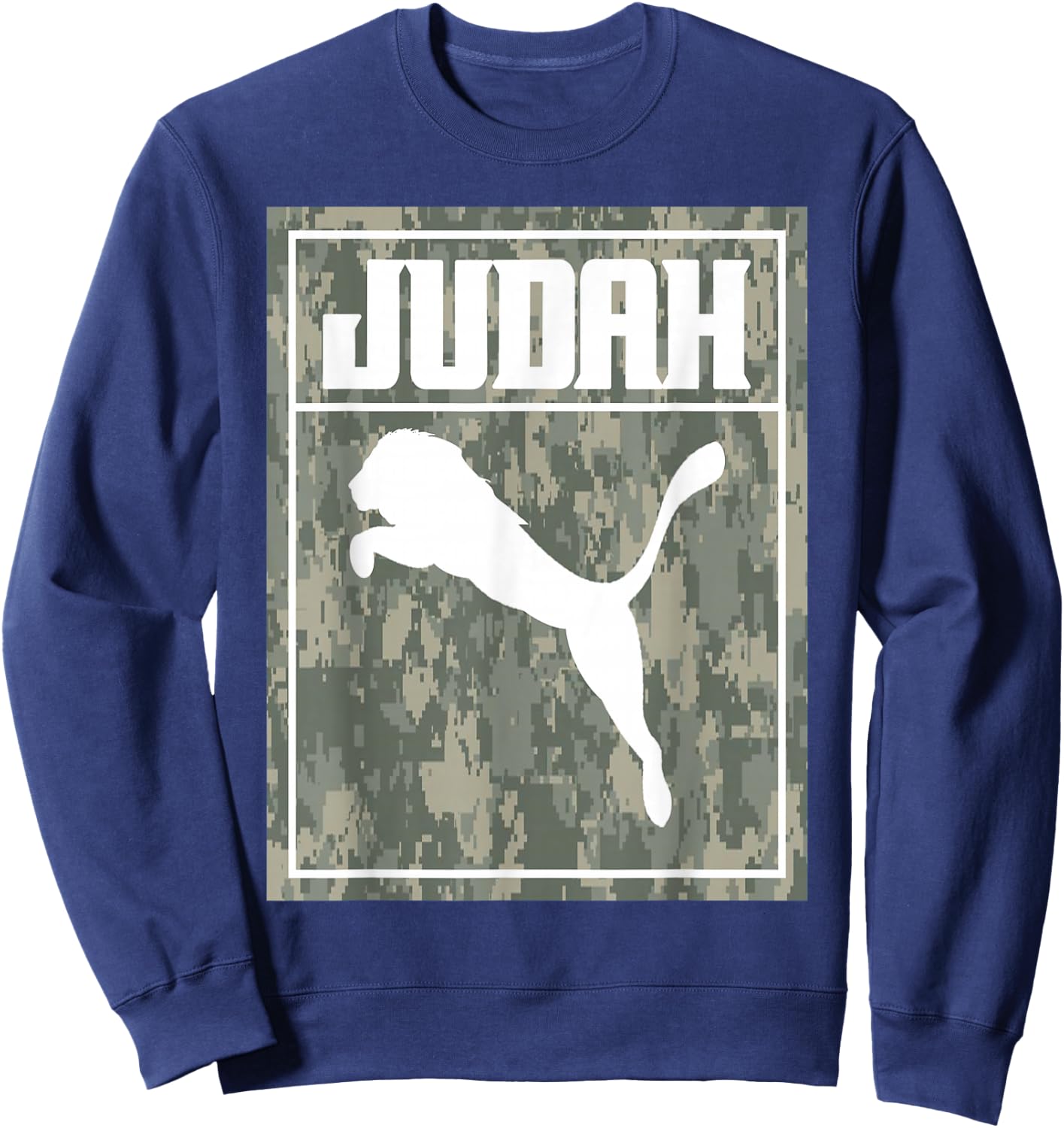 Hebrew Israelite Lion of Judah Sweatshirt - Sweatshirt | Navy