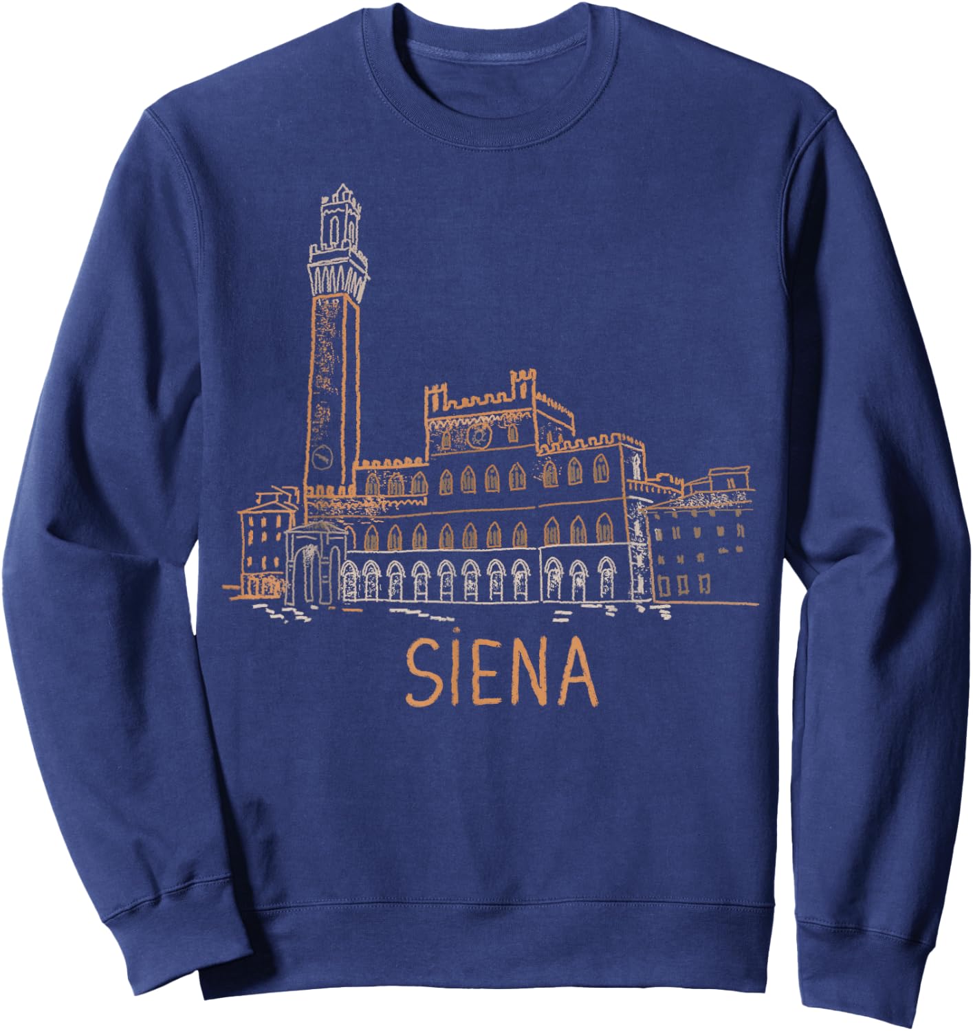 Siena Italy Art Gift Men Women Sweatshirt - Sweatshirt | Navy