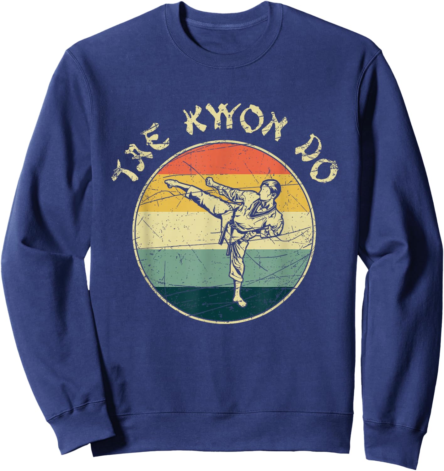 Retro Taekwondo Sweatshirt - Sweatshirt | Navy