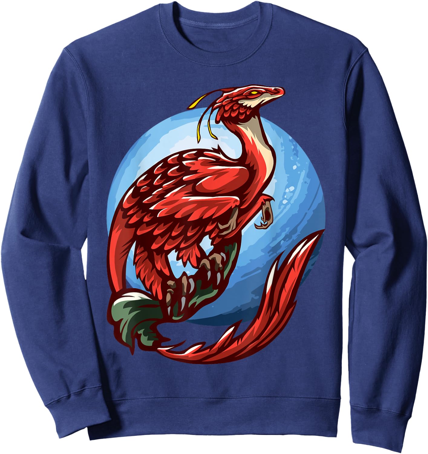 Raptor Bird Dinosaur Prehistoric Animal Fantasy Evolution Sweatshirt - Sweatshirt | Navy