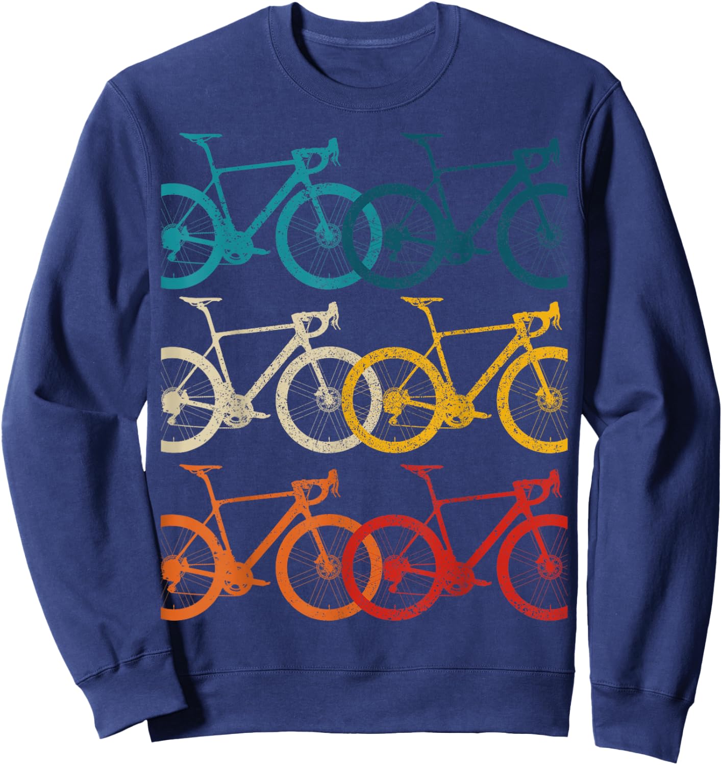 Vintage Bike Cycling Road Bike Road Bike Bicycle Cyclist Sweatshirt - Sweatshirt | Navy