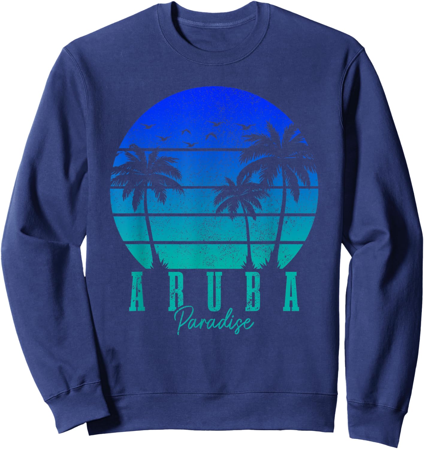Aruba Vintage Surfer Caribbean Sweatshirt - Sweatshirt | Navy