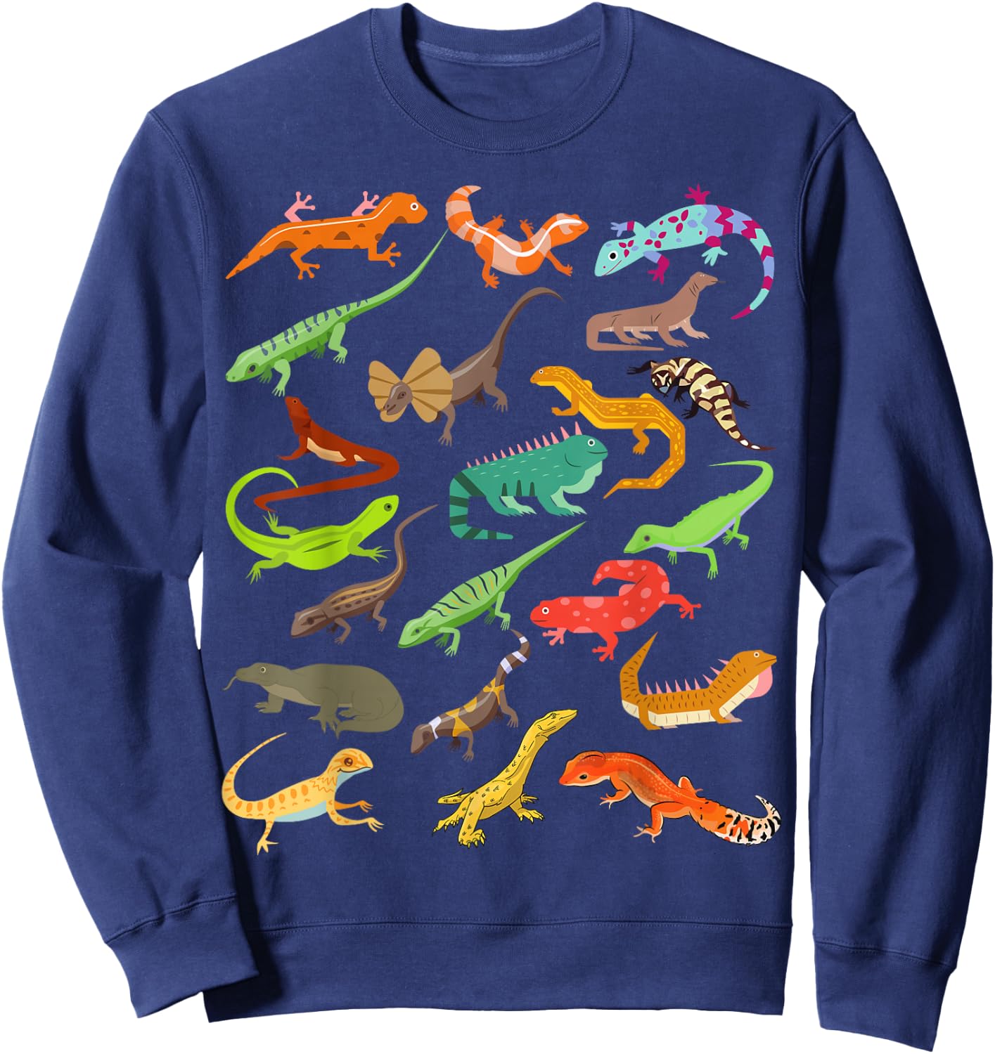Kids Lizard Collage Sweatshirt - Sweatshirt | Navy