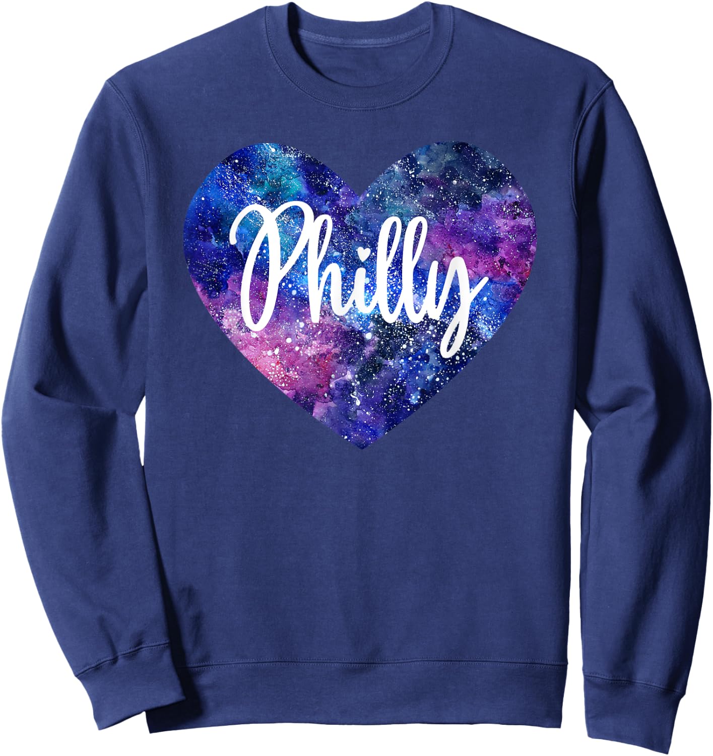 I Love Philly Philadelphia Sweatshirt - Sweatshirt | Navy