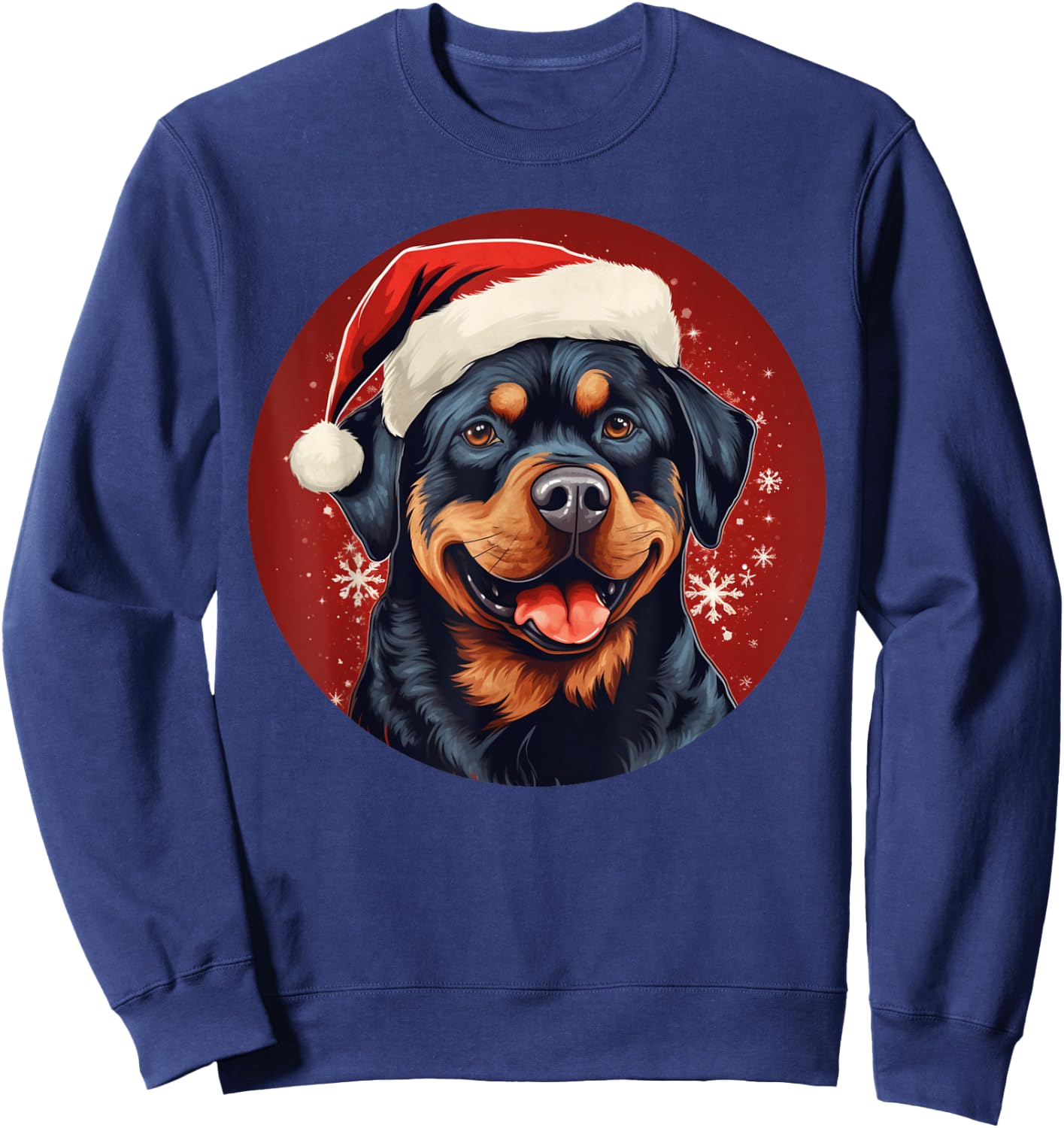 Rottweiler Mom Dad Xmas Gift Rottie Dog Lovers Christmas Women Kids Sweatshirt - Sweatshirt | Navy